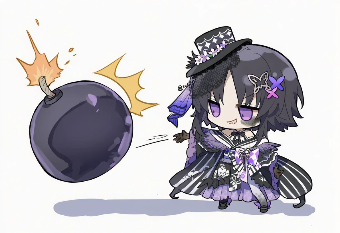 AI绘图制作的13人魔裁表情包（魔女化） - 哔哩哔哩