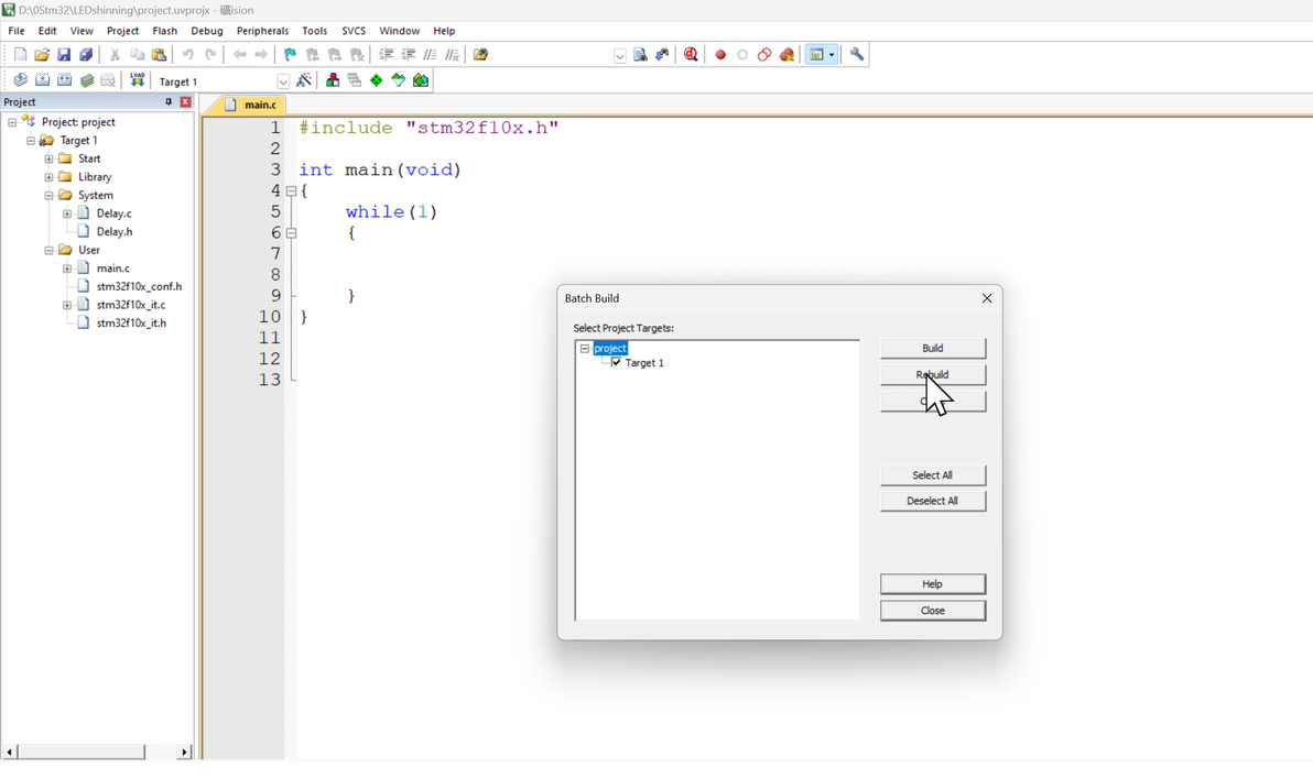 Keil could not load file axf 