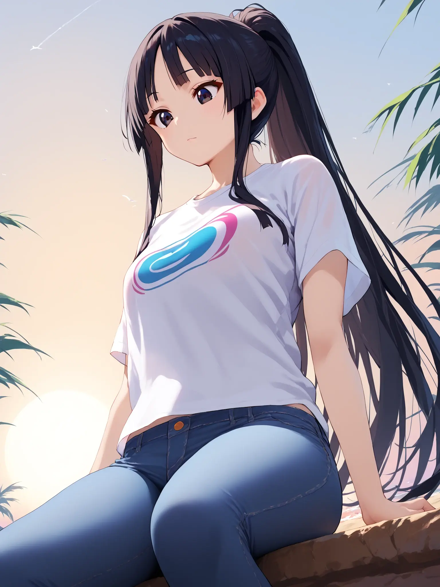 单马尾秋山澪(轻音少女秋山澪同人图)