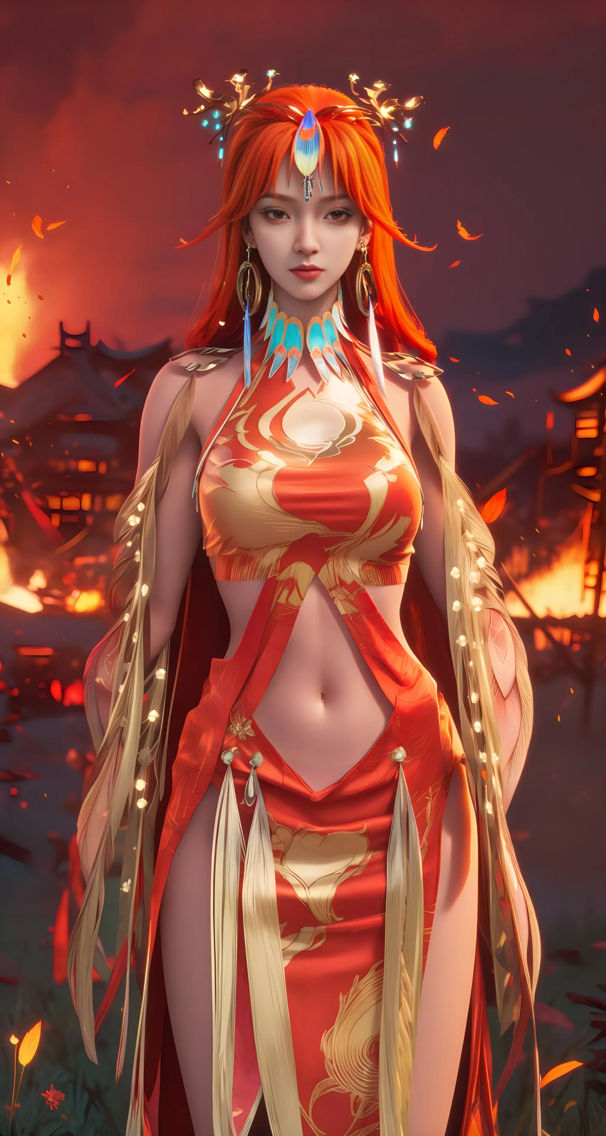 ai绘画|国漫女神手机壁纸:沧元图女主柳七月!
