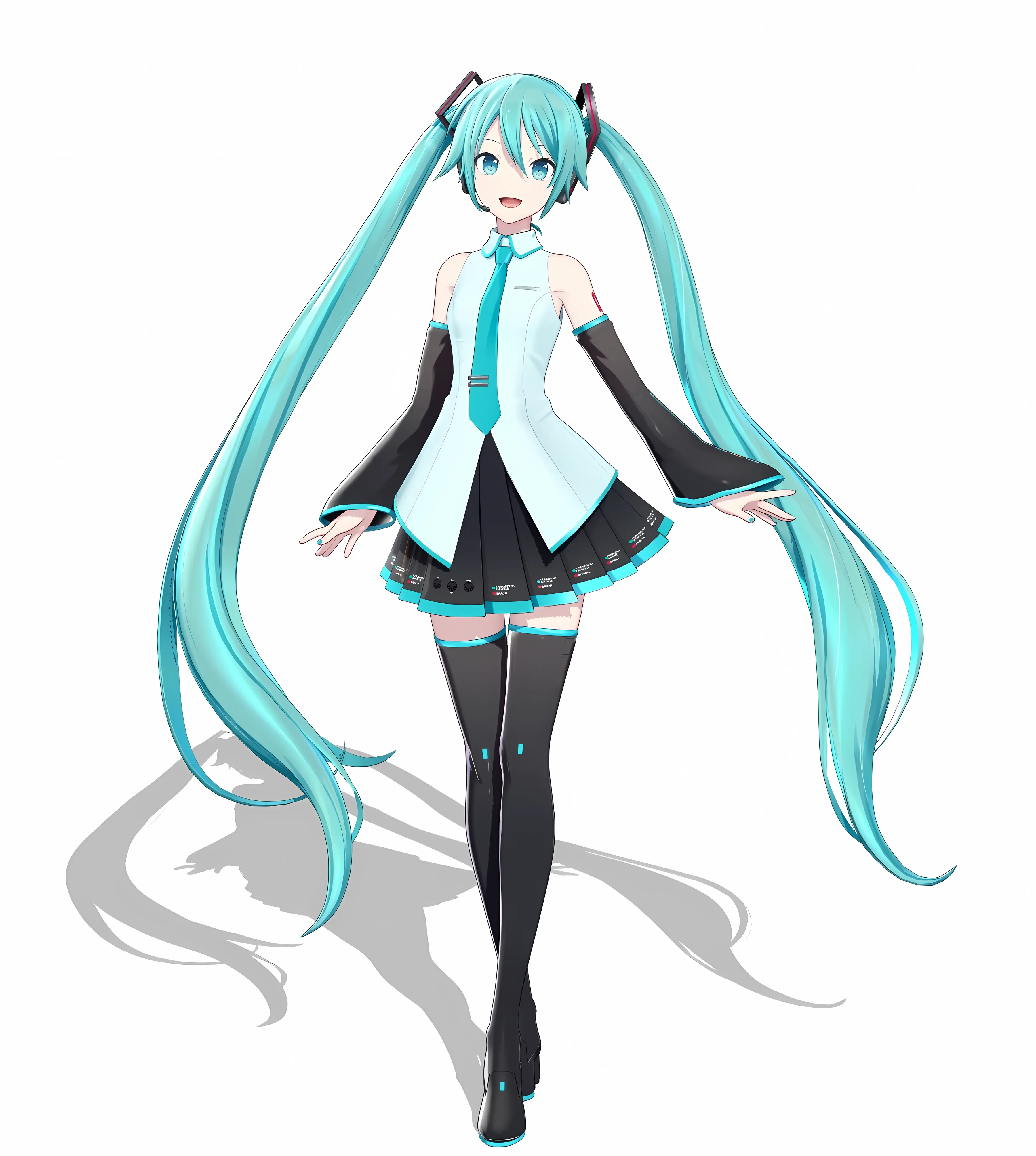 初音未来公式服全身图片