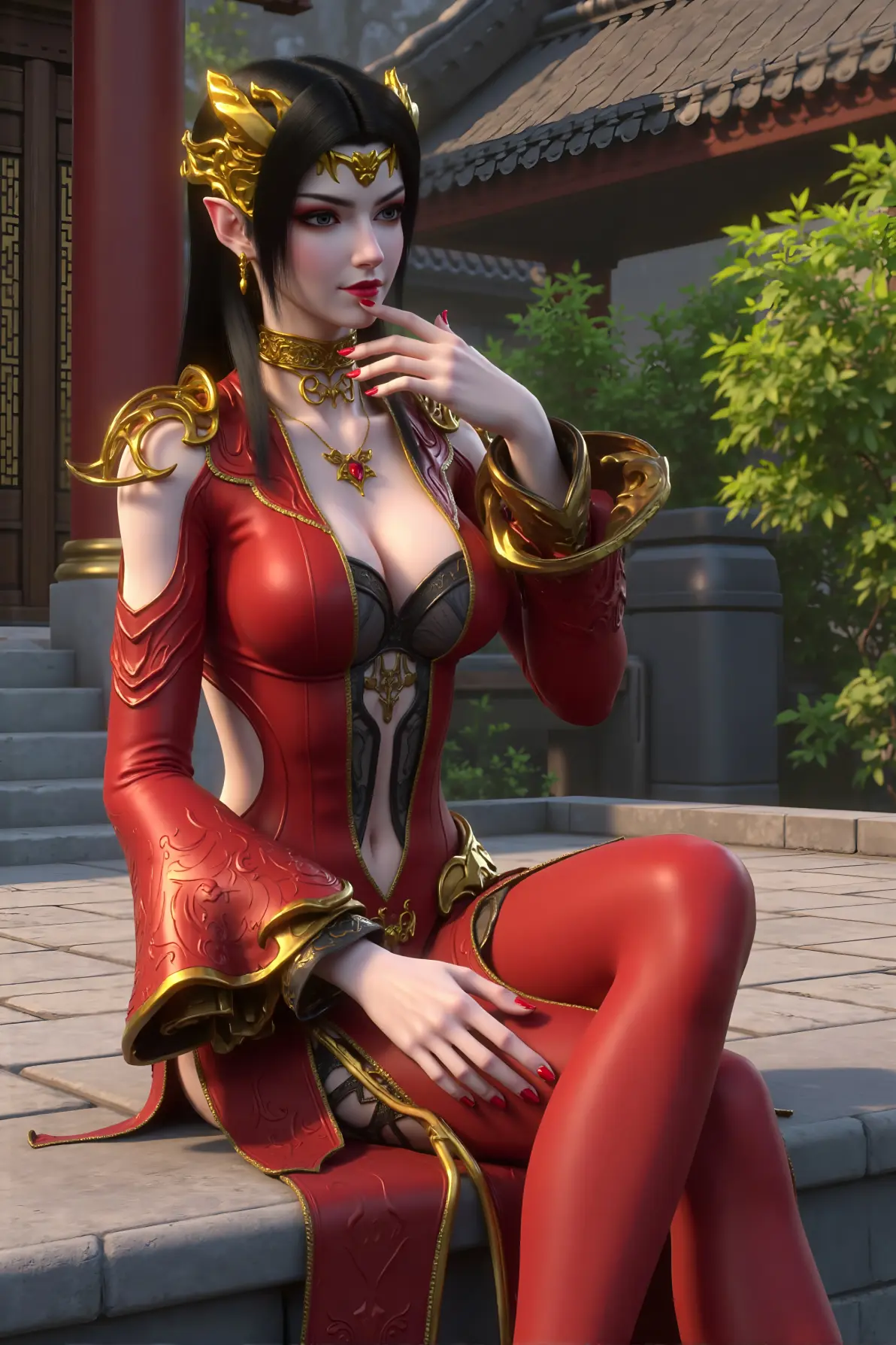 国漫女神超写实ai建模:魔女,青霜,小白,唐舞桐,美杜莎