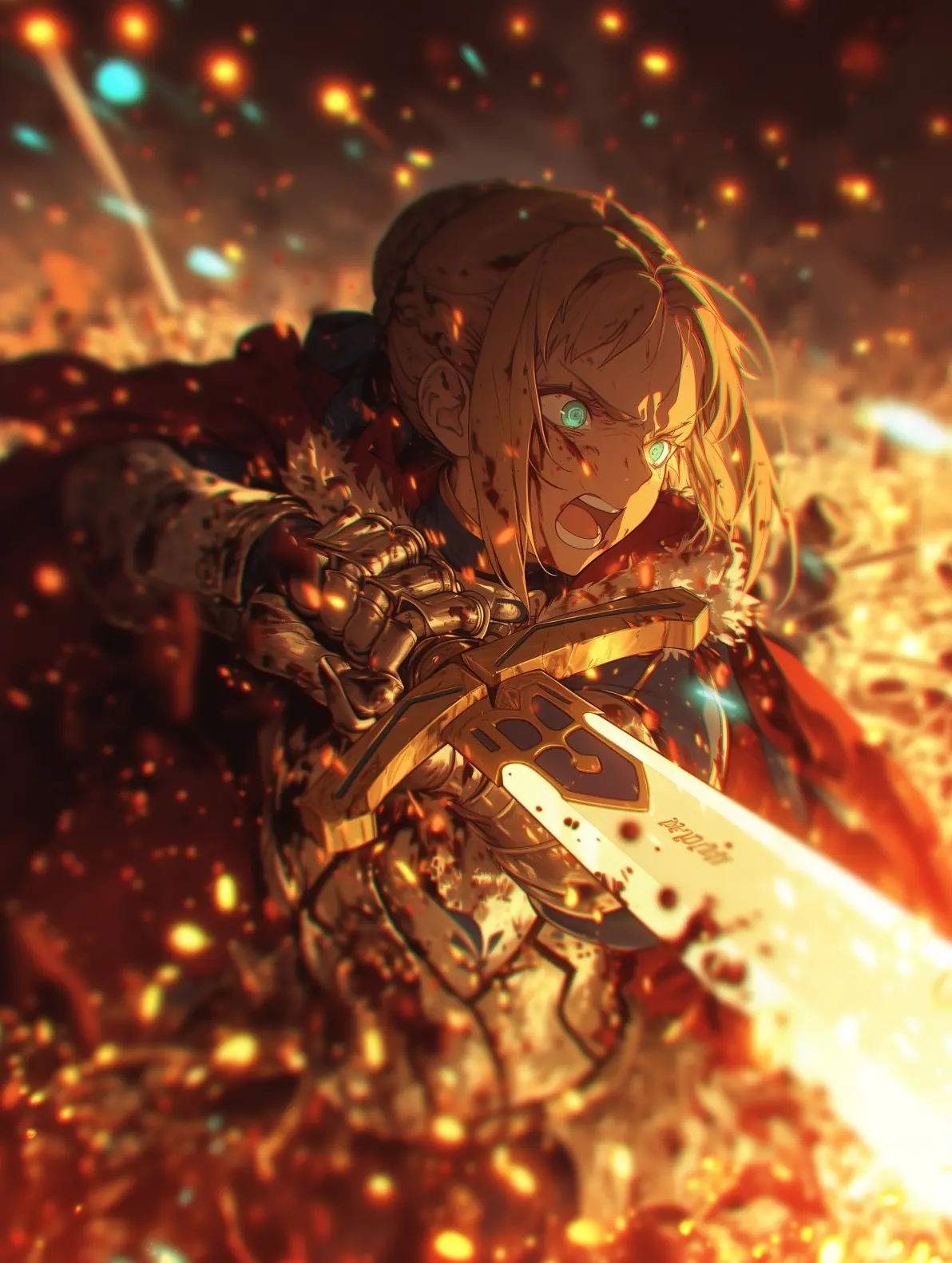 少女拔刀