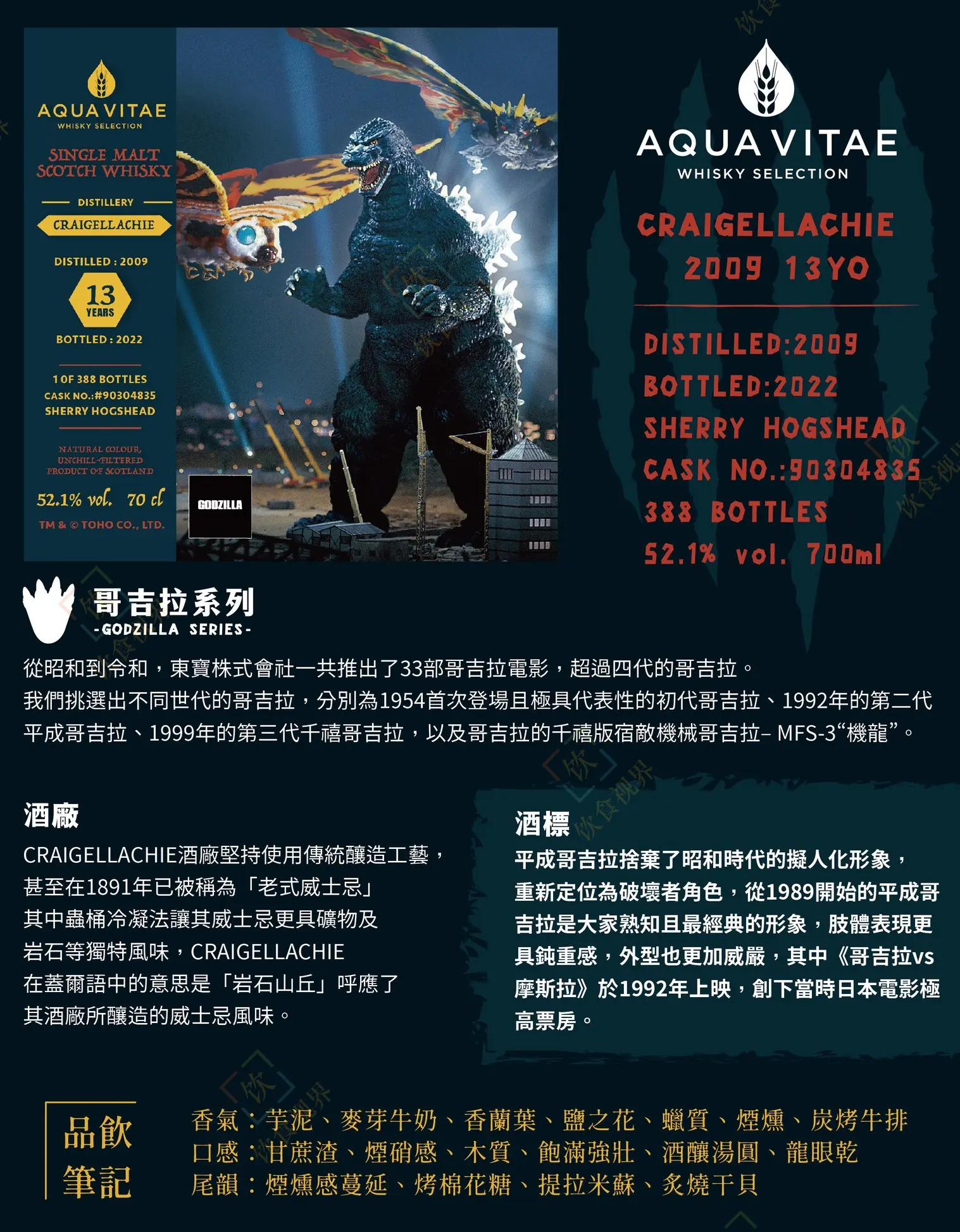 全新哥斯拉威士忌系列哥斯拉vs魔斯拉上市 - 哔哩哔哩