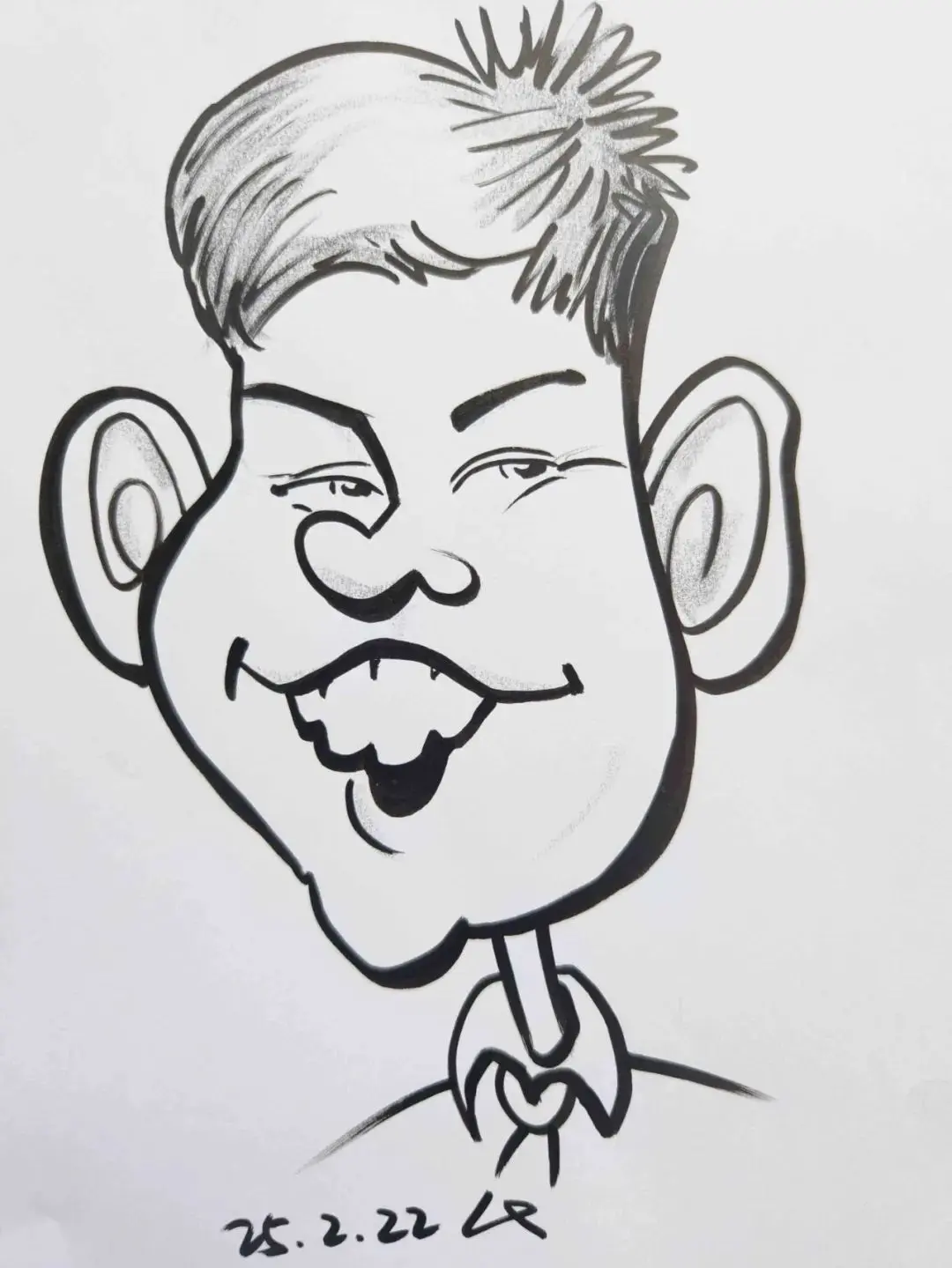 翔画人物,25年2月肖像漫画练习63张