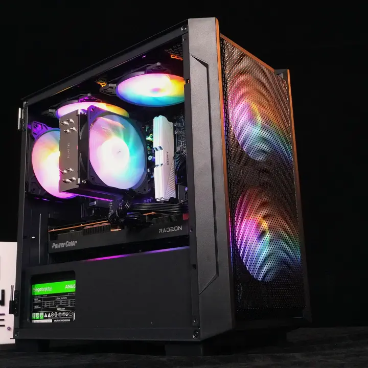 装机联盟12400f/h610m-a wifi/4060ti/16g内存1t硬盘/航嘉g30整机