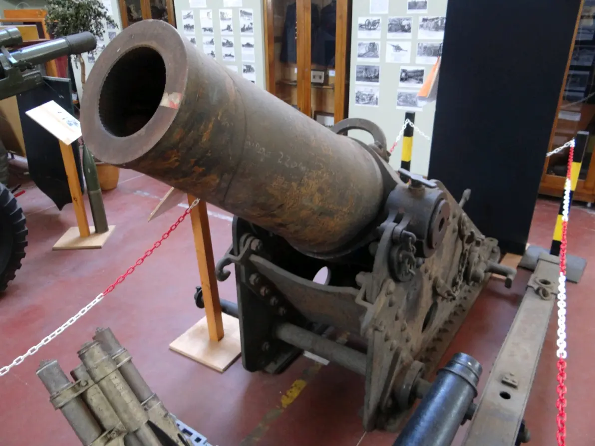 一战早期法军大口径迫击炮:m1880型220mm迫击炮