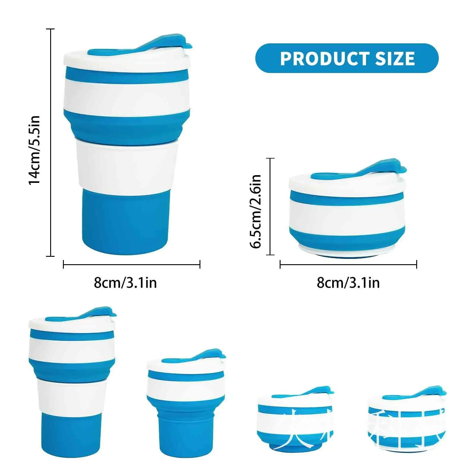 亚马逊产品折叠水杯主图详情设计