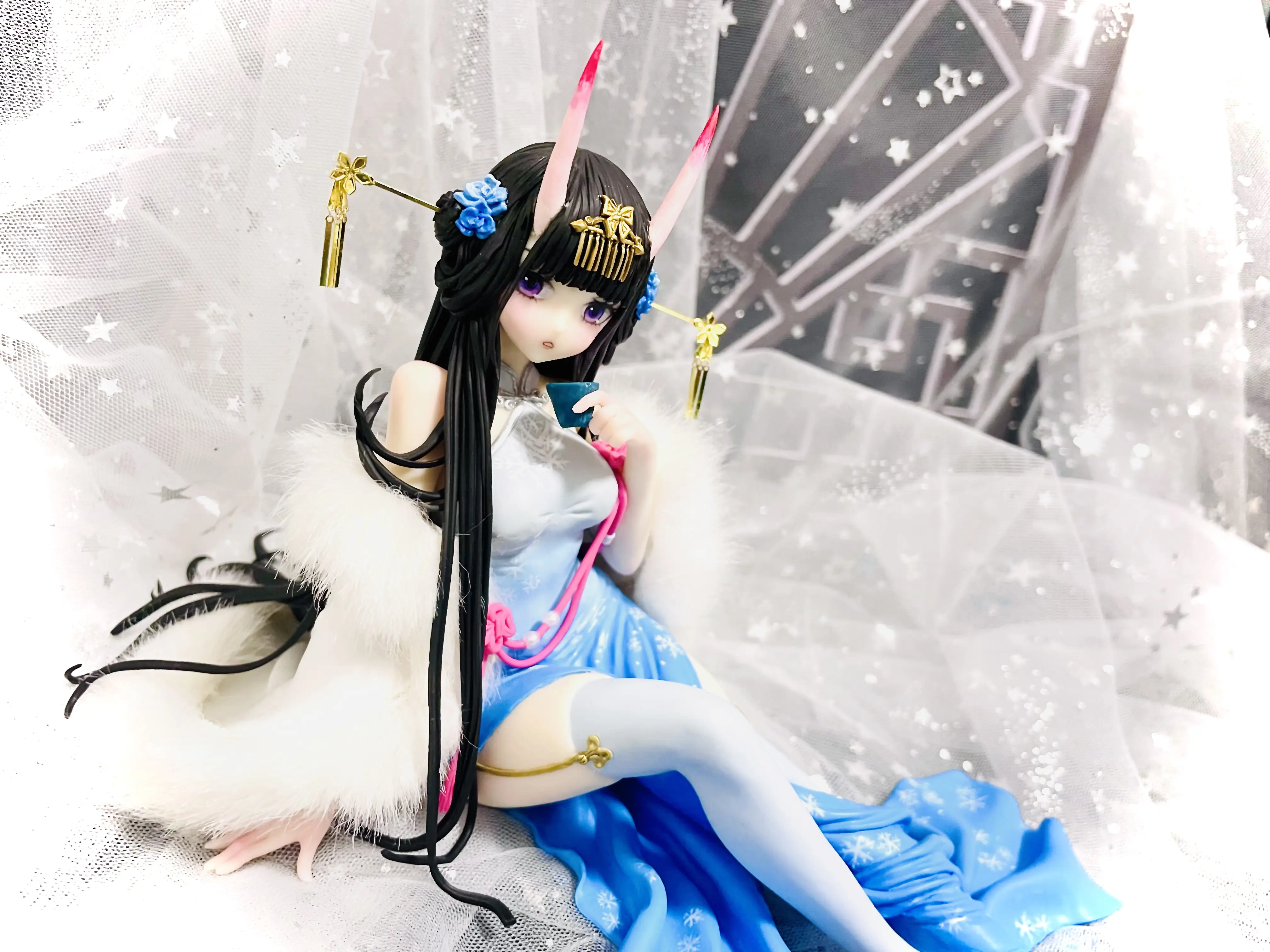 碧蓝航线能代冬雪沁香手办,自己做的就是美美美哒!