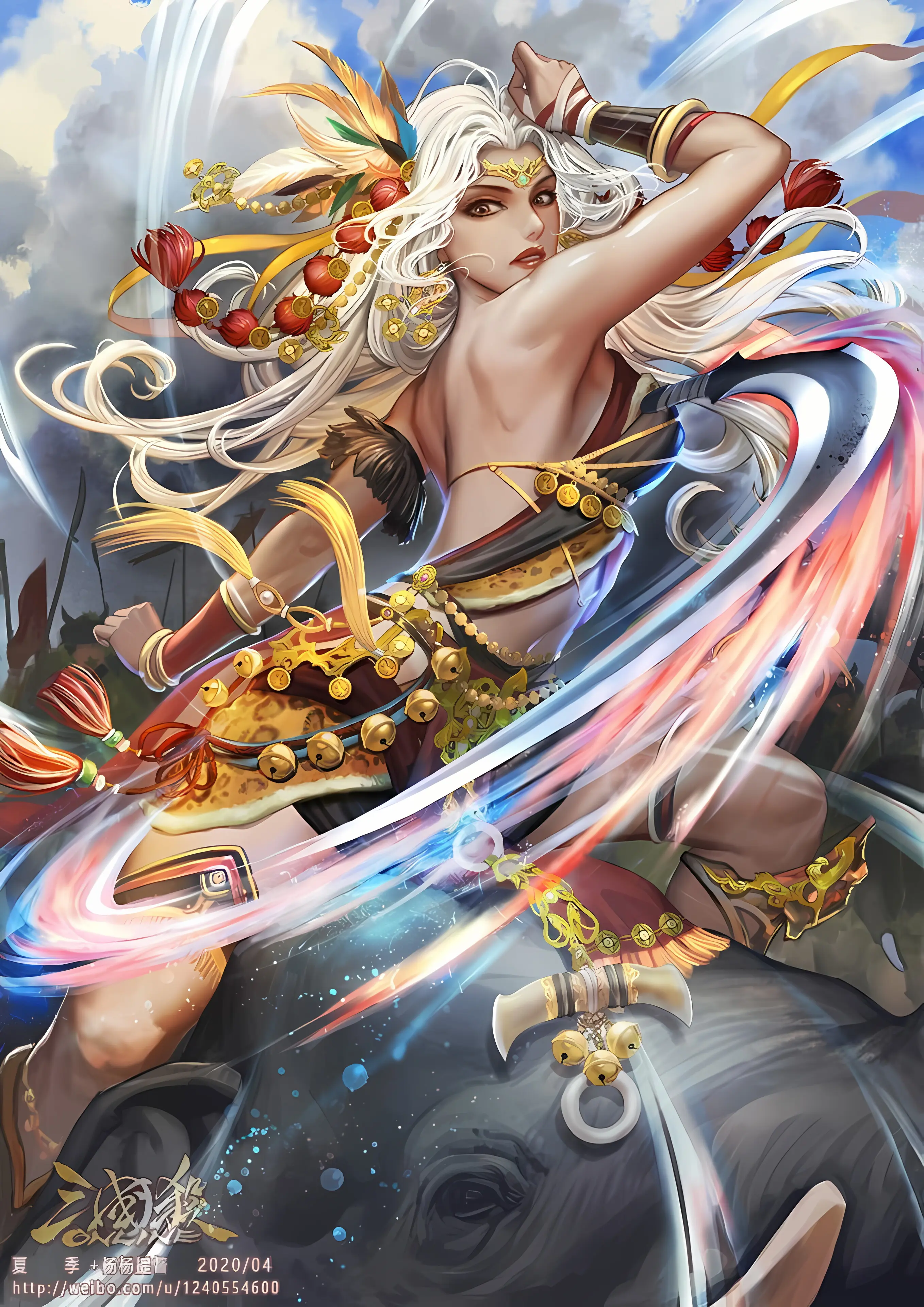 祝融 弯刀挥敌诸葛果 琴瑟天香辛宪英 泼墨挥情吴苋 温婉华贵王异