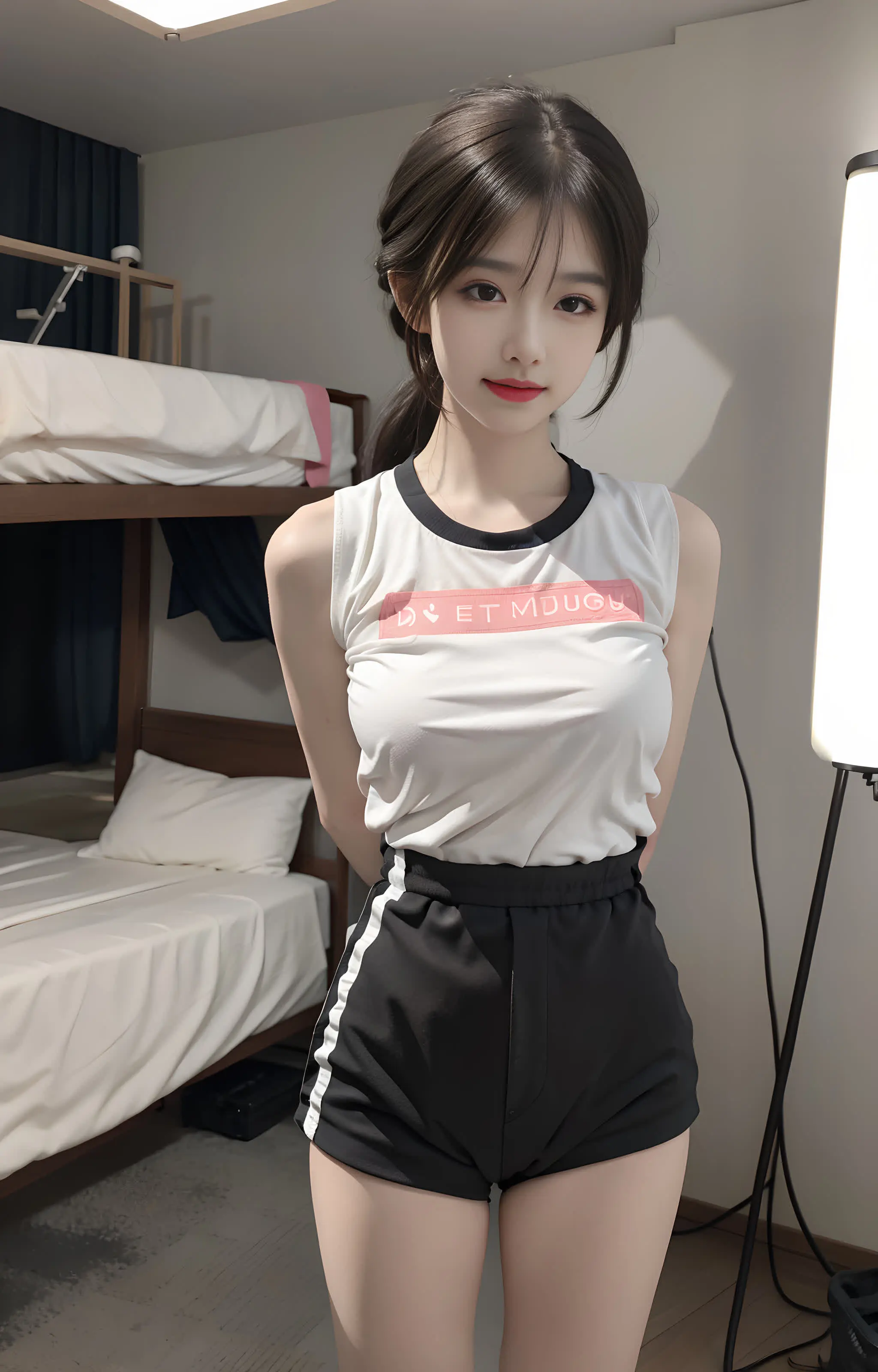 ai绘画 (破烂风格毛衣 三次元 美少女)