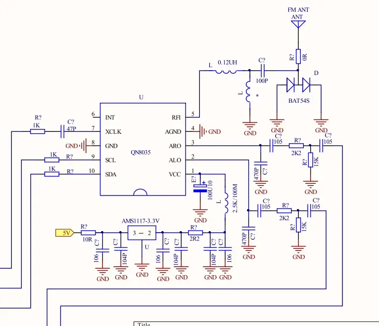 kt1025a蓝牙芯片fm信号差?试试外挂rd5807qn8035芯片解决方案