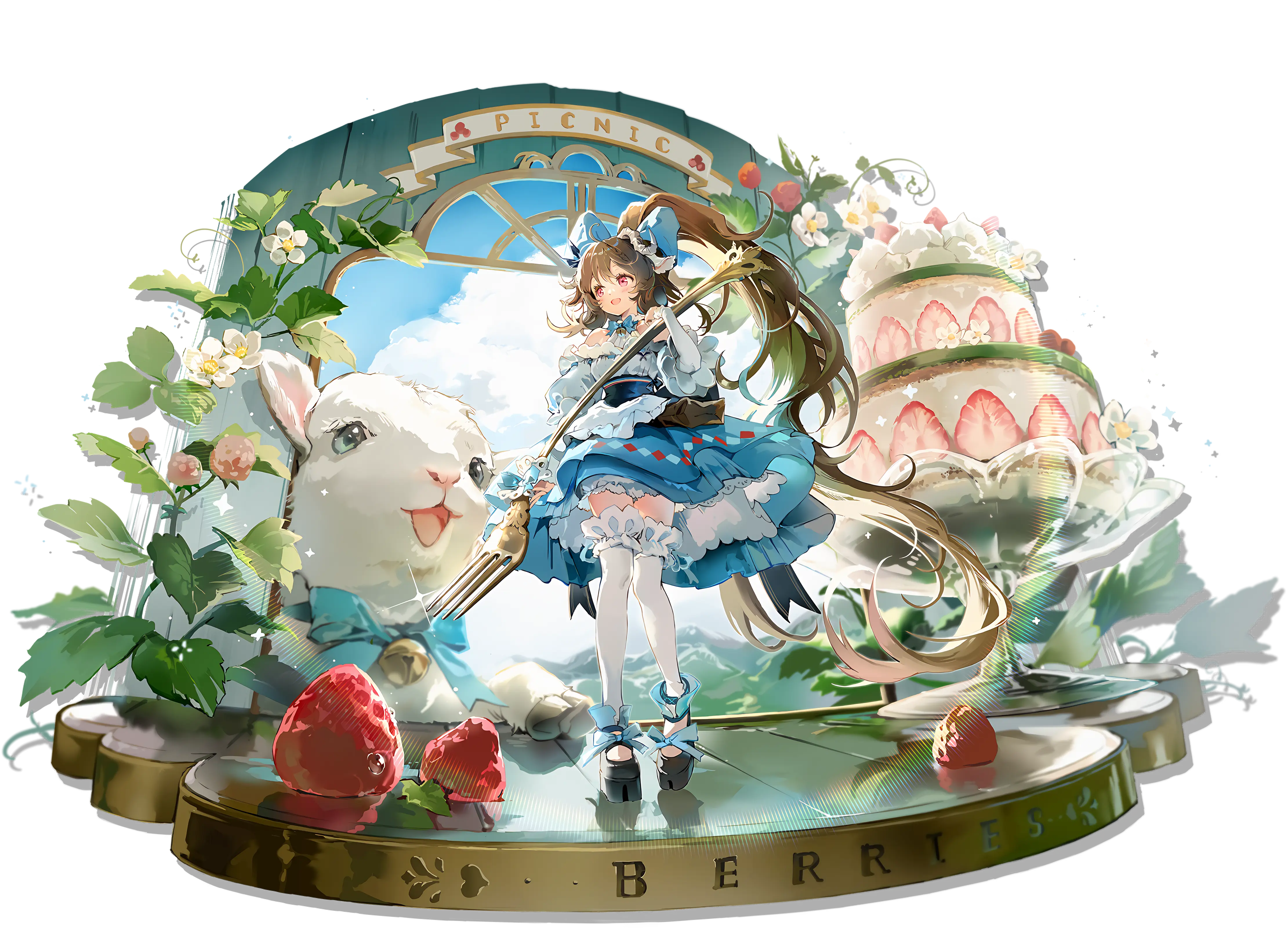 【画质提升】明日方舟新增皮肤//远行前的野餐 - 纯烬艾雅法拉