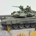 1/72 T90a模型及地台场景【一个月的战争】