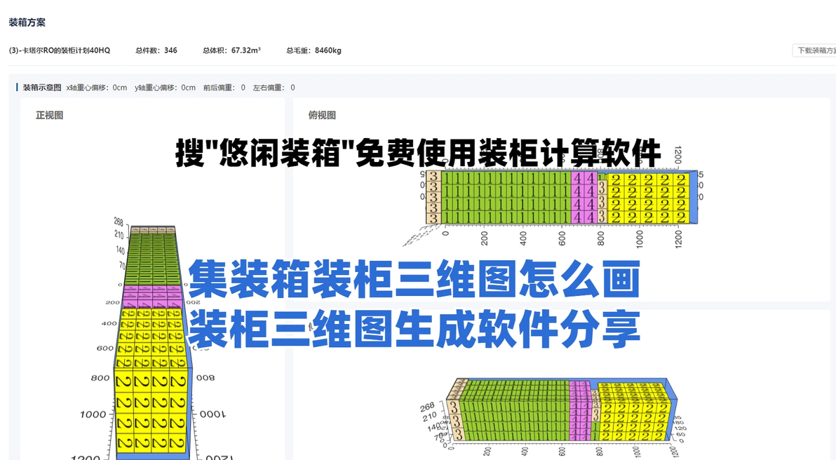 绘制集装箱装柜三维图：装柜软件助力装箱流程优化 - 哔哩哔哩