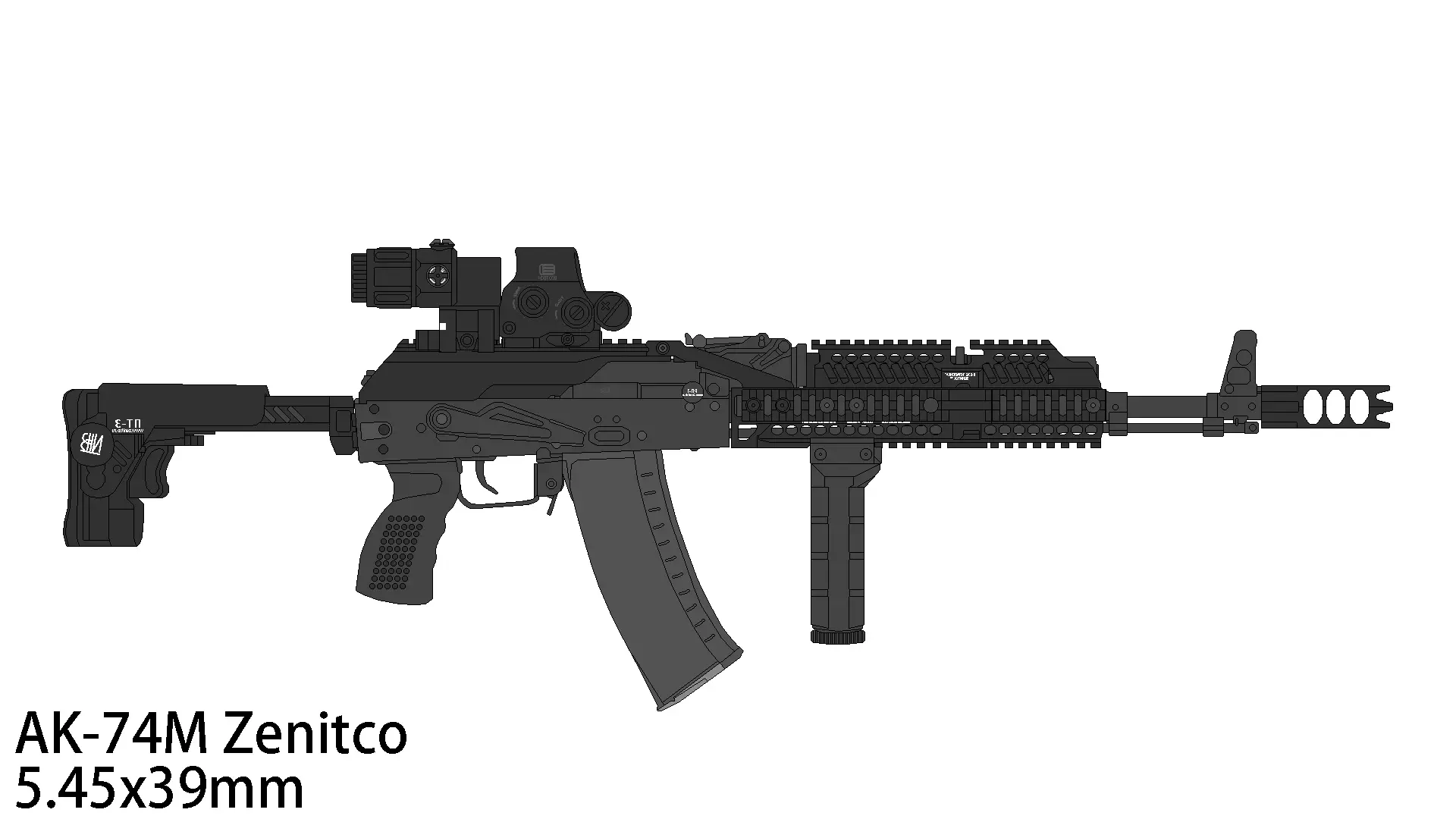 ak-74m zenitco 左面ak-74m zenitco(ak-74m 泽尼特公司)本次展示的