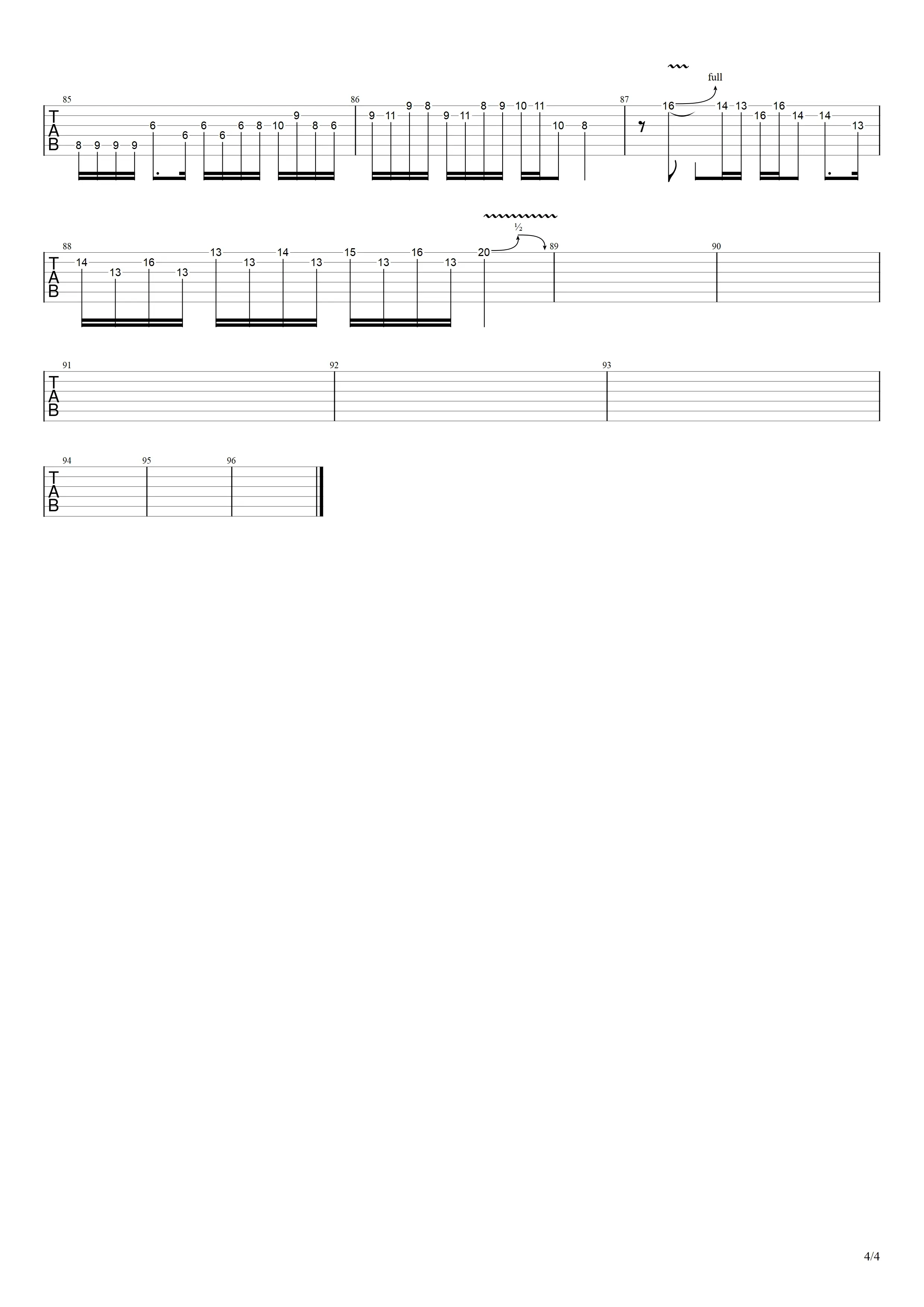 心做し/心理作用   电吉他谱(允许分享严禁倒卖)