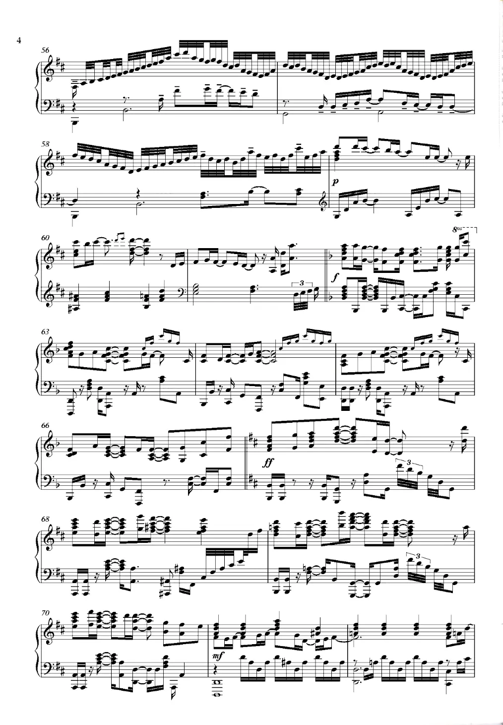 【animemusic】a叔-sincerely-紫罗兰永恒花园钢琴谱