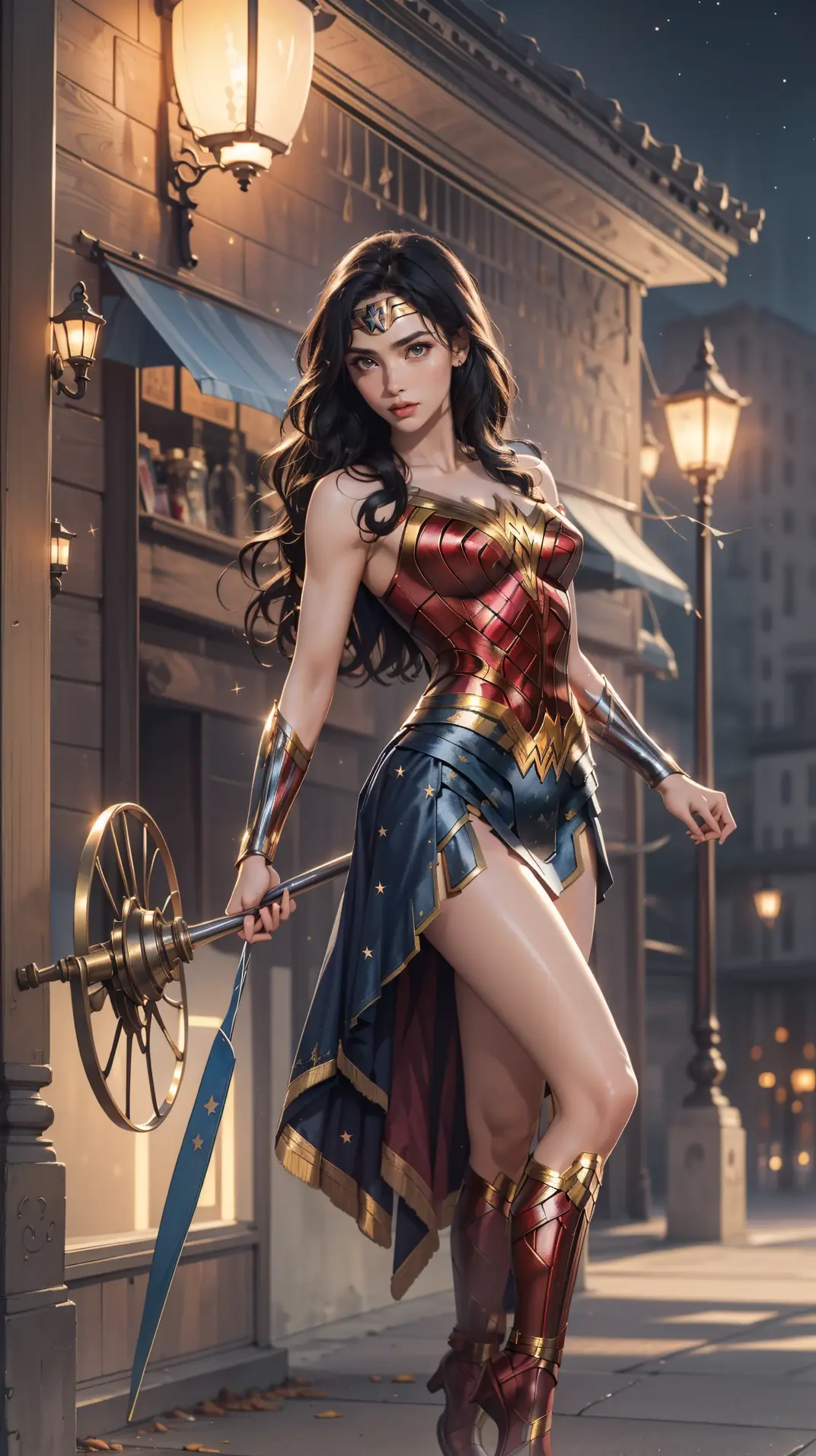 dc三巨头"神奇女侠"的泳装赏