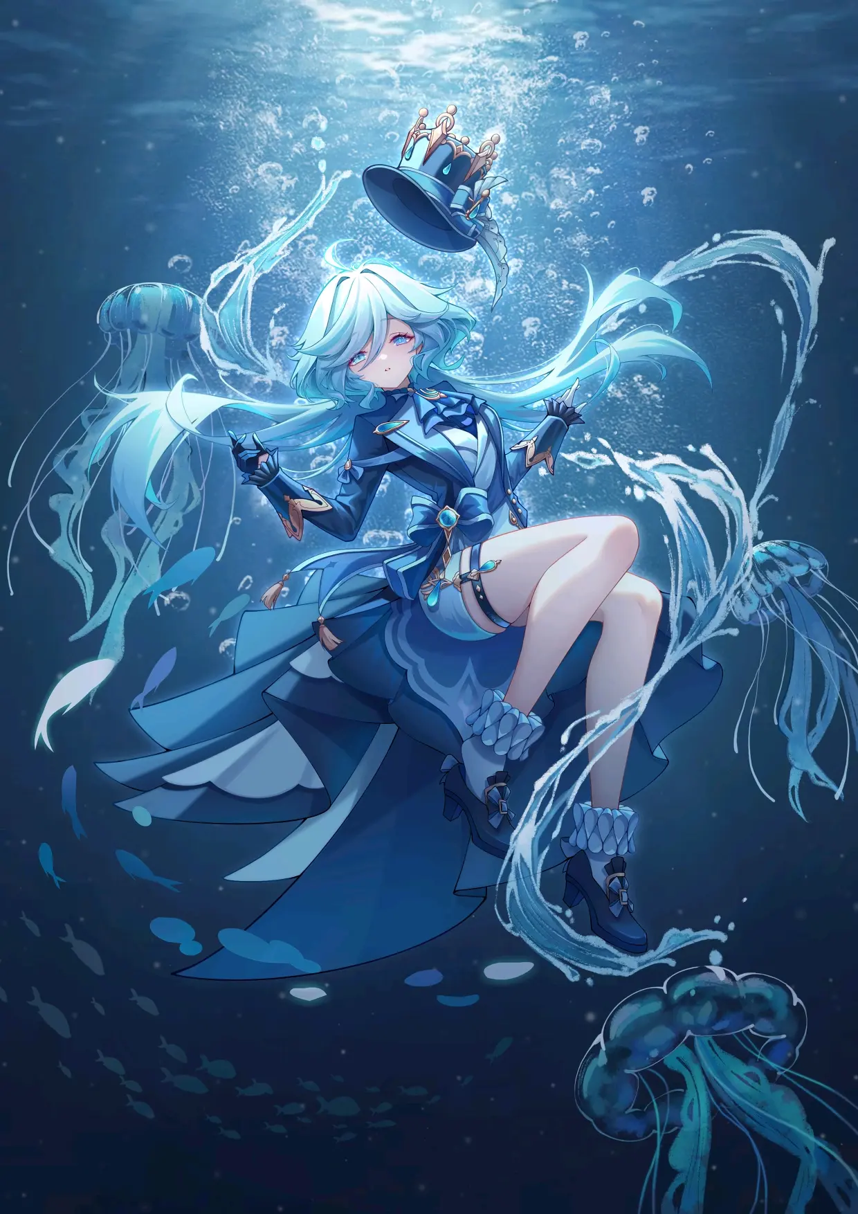 引人入胜的美丽 - 水中插画特辑