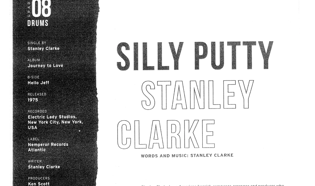【Trinity Drums圣三一架子鼓】Stanley Clarke《Silly Putty》 哔哩哔哩