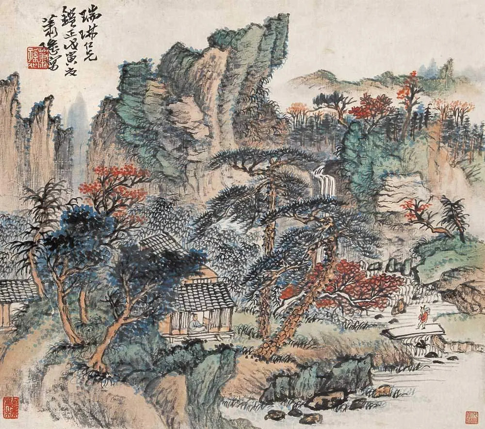 民国京津画派大山水画家——萧谦中山水作品