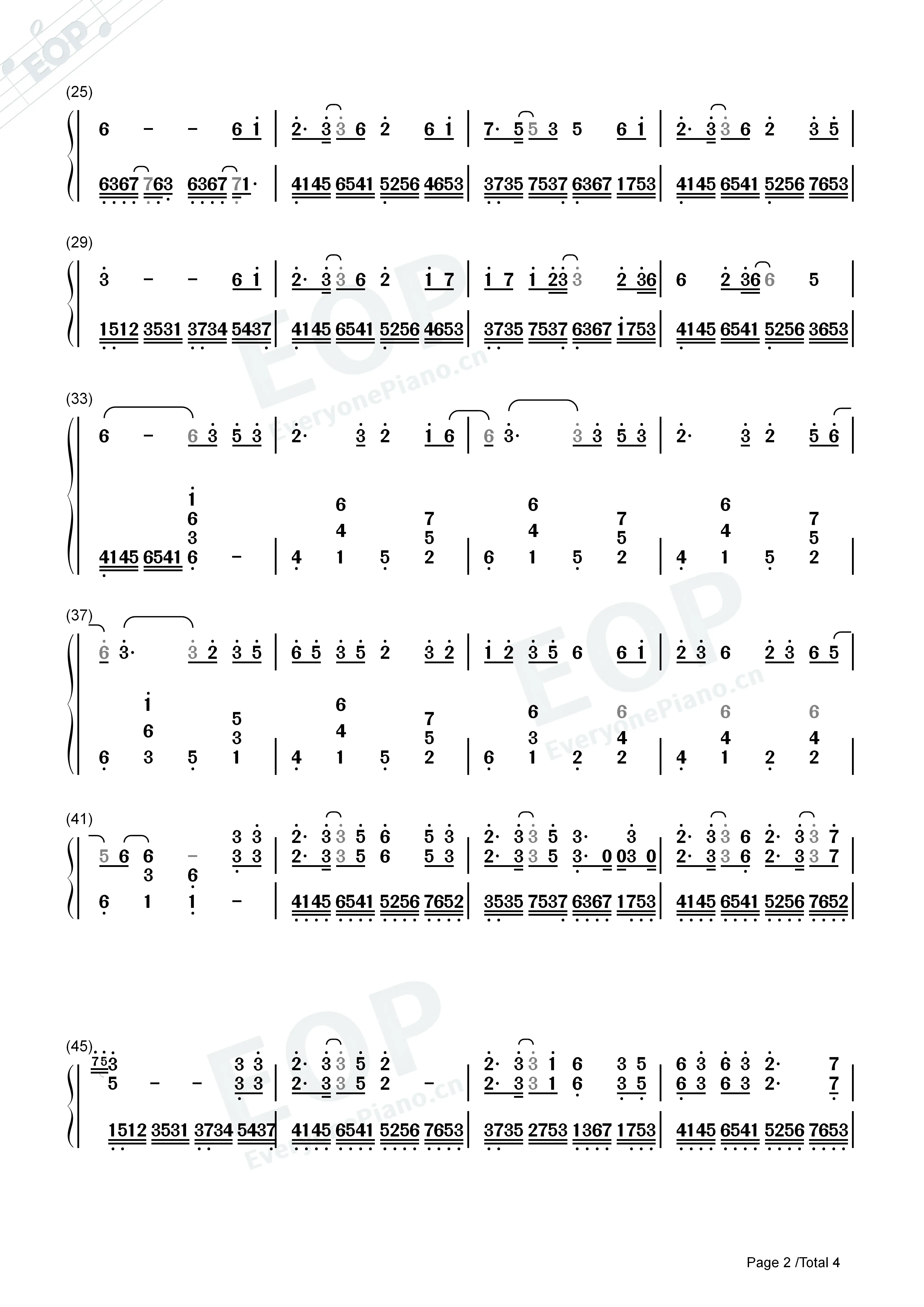 《牵丝戏》原琴曲谱(简谱/字母谱)