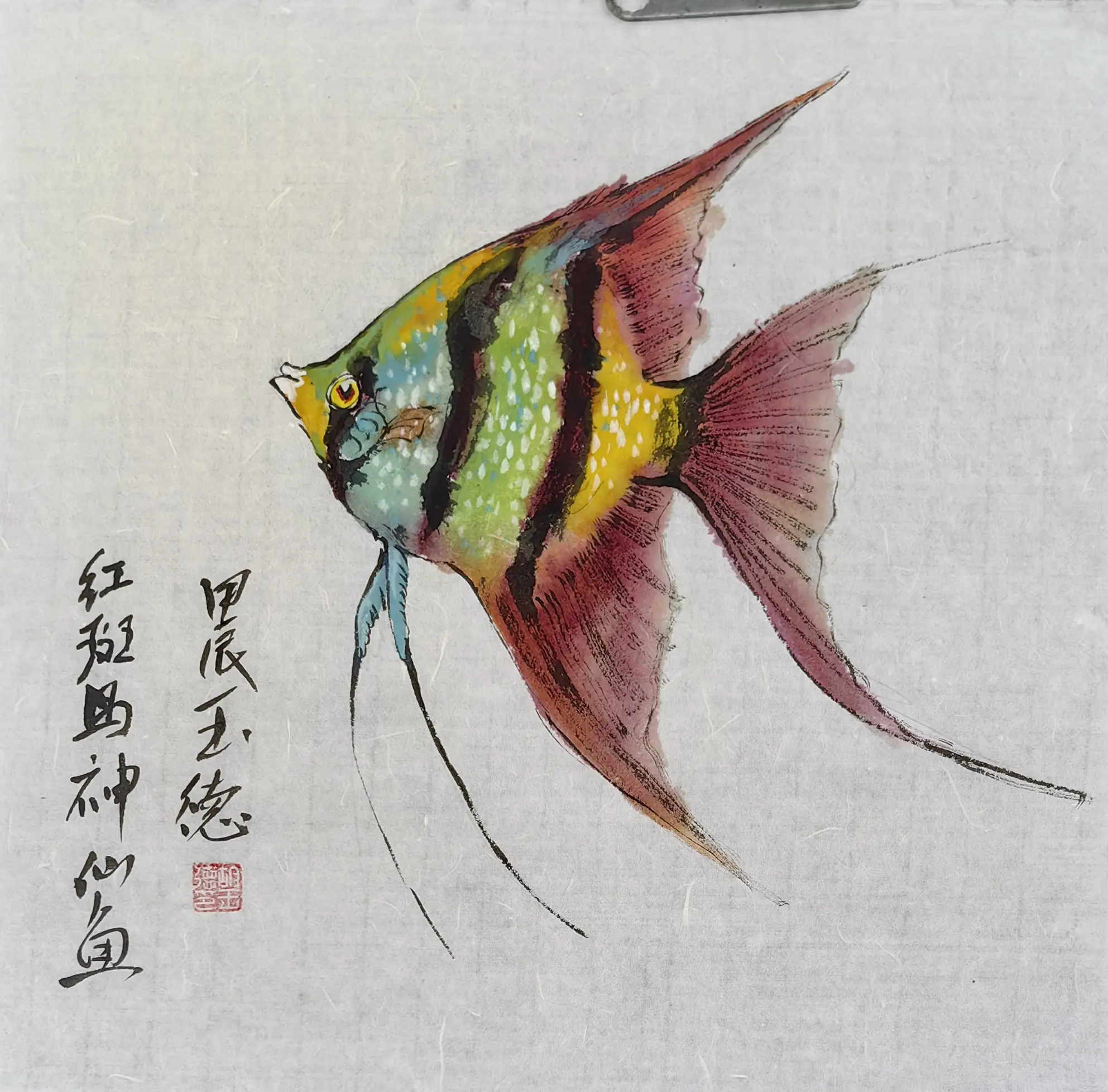 神仙鱼国画小写意作品