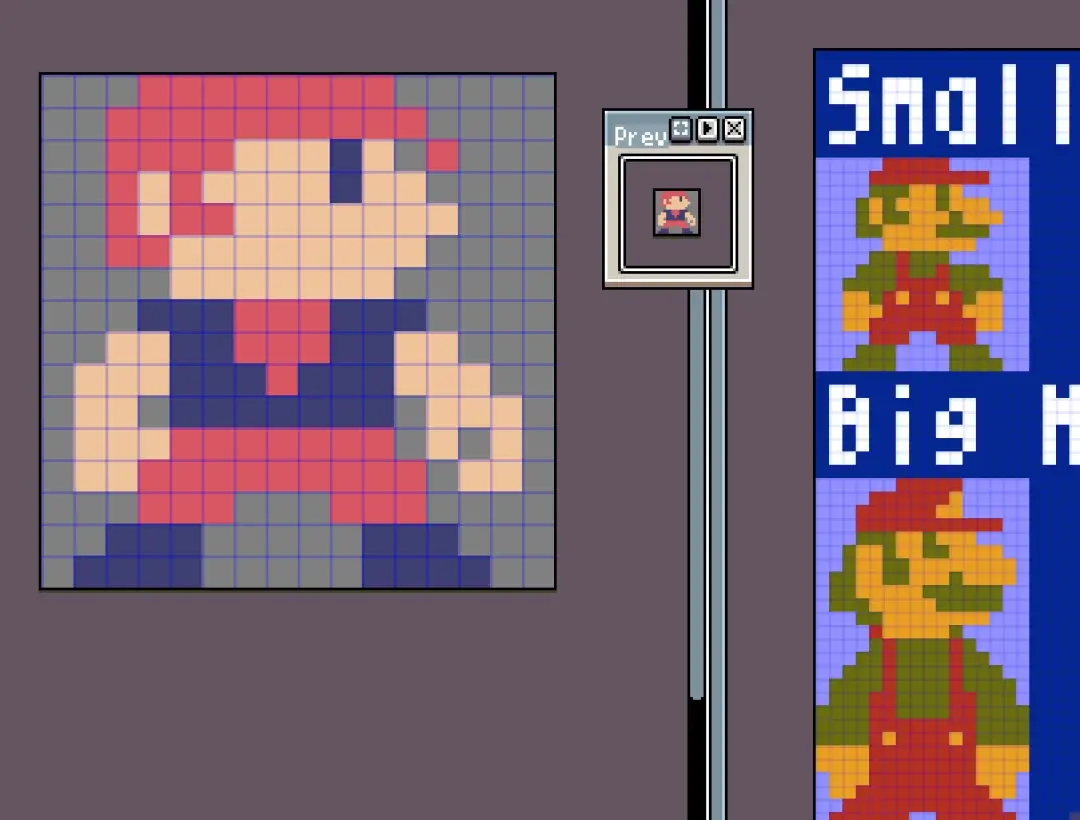 像素画逐帧动画研究:马里奥