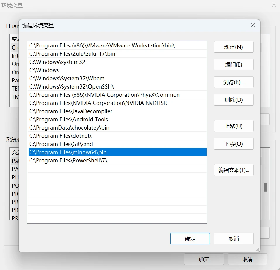 Windows rust mingw64 