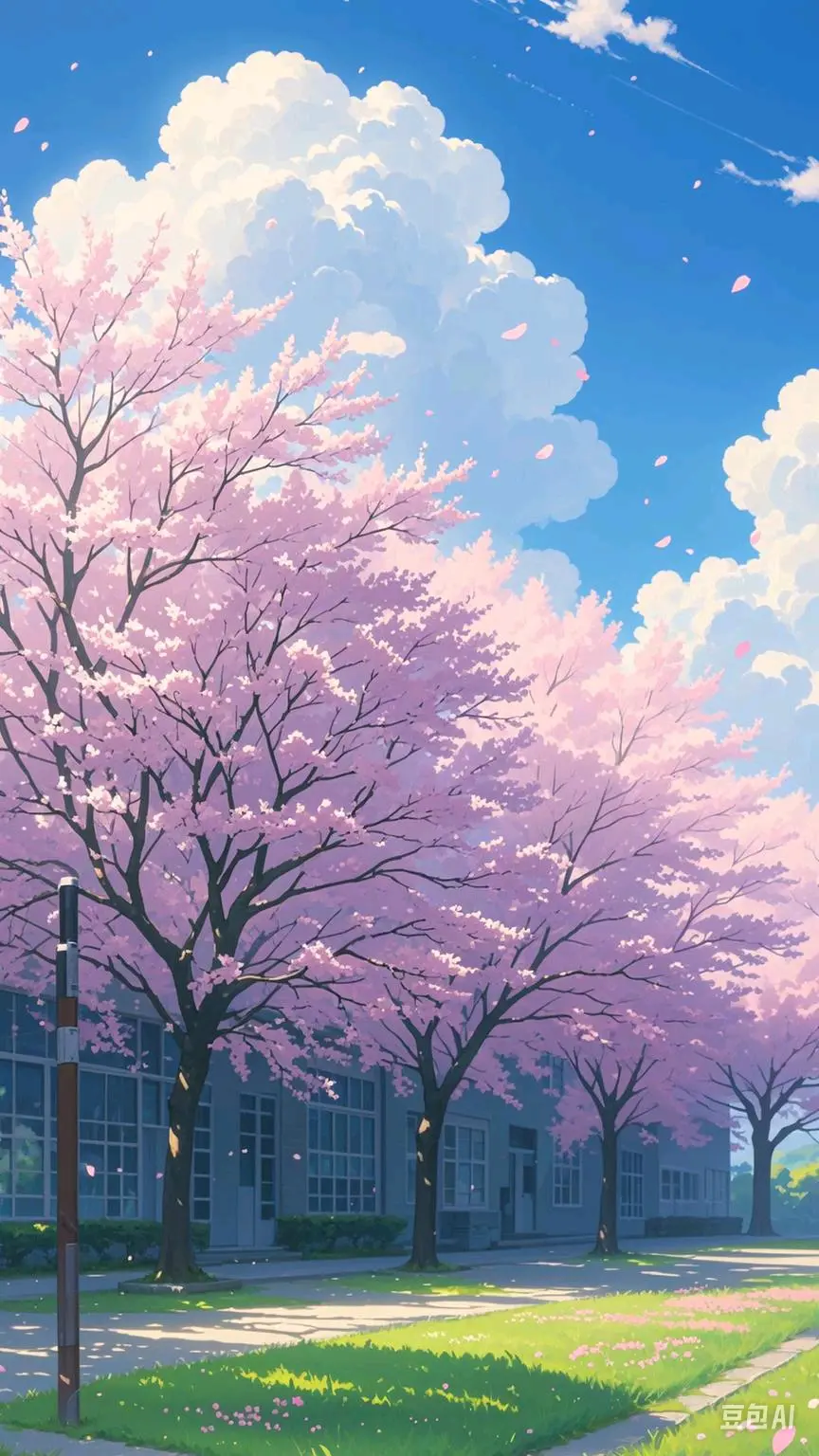 动漫桃花林场景图集