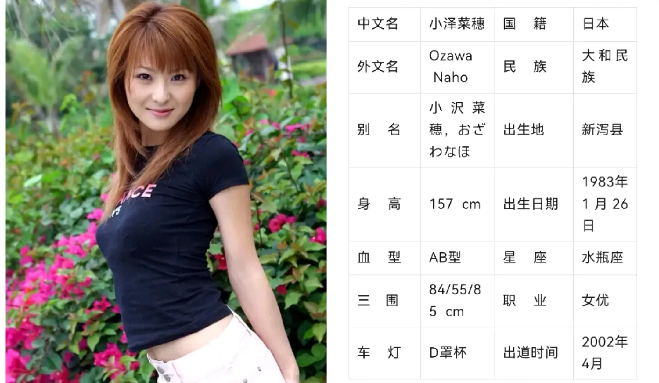 每日看图识人 :小泽菜穗