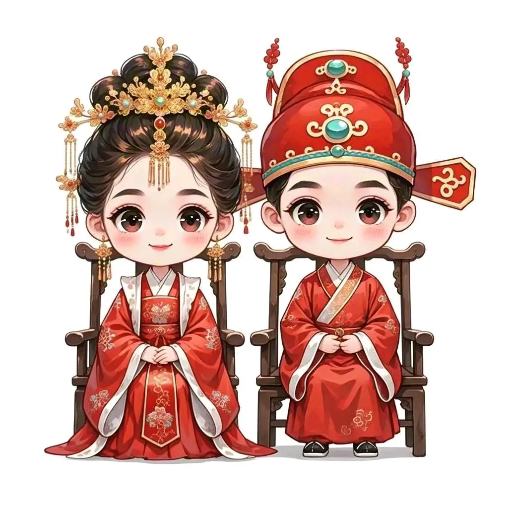 古风新人喜庆头像