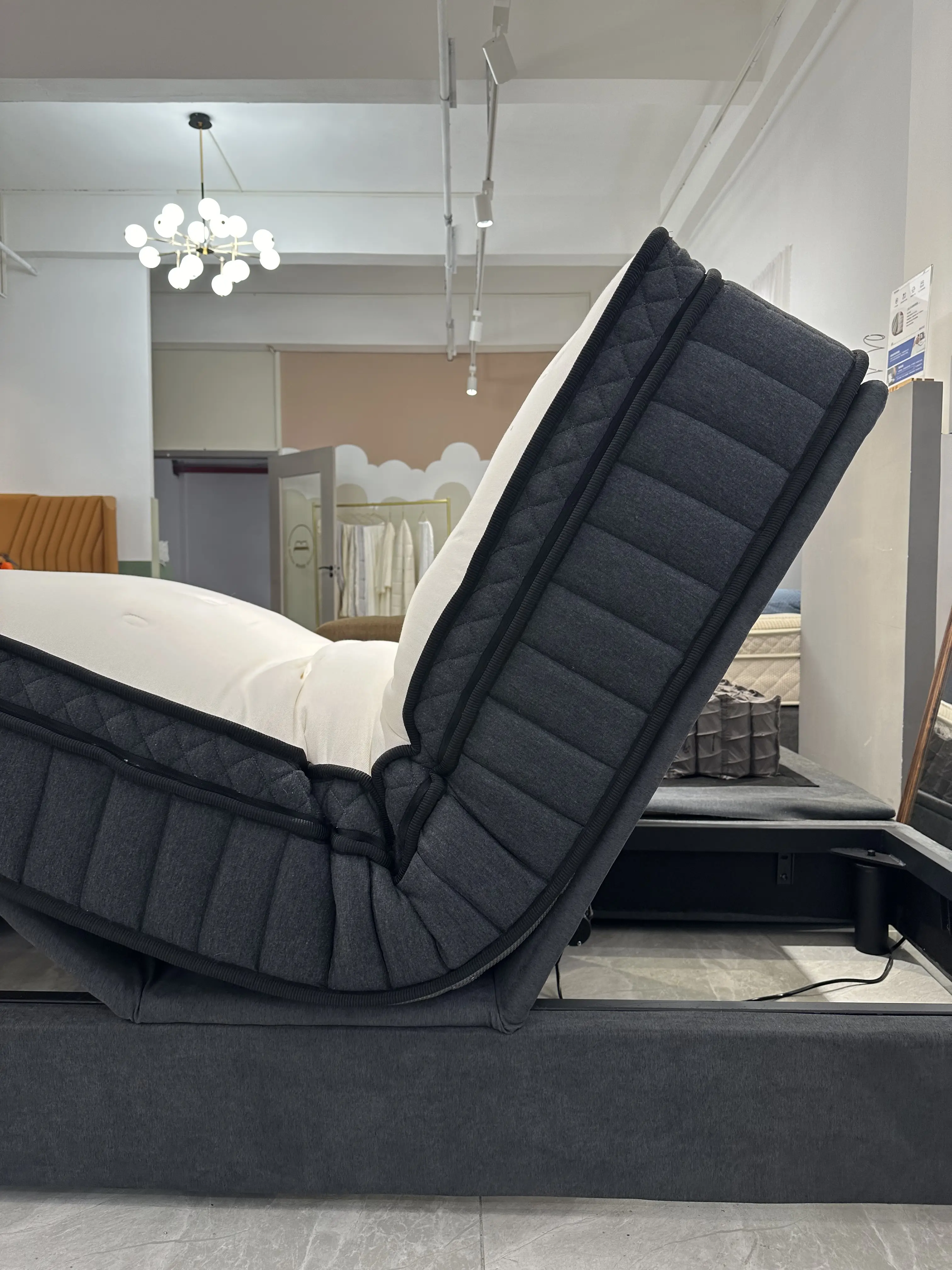 0胶水独立袋装电动智能床垫,可调垫层睡感