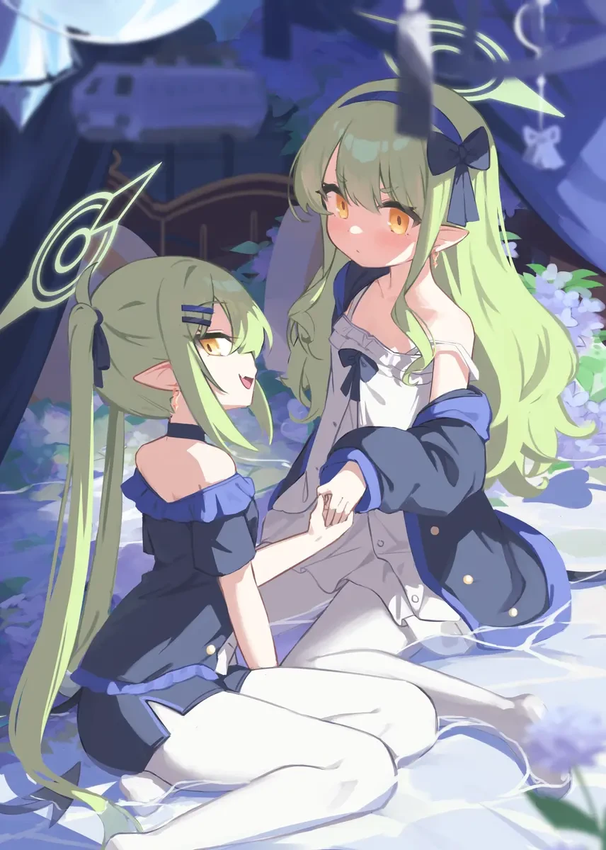 二次元图鉴 | 《蔚蓝档案》橘光&橘望（壁纸美图·第1050辑） - 哔哩哔哩