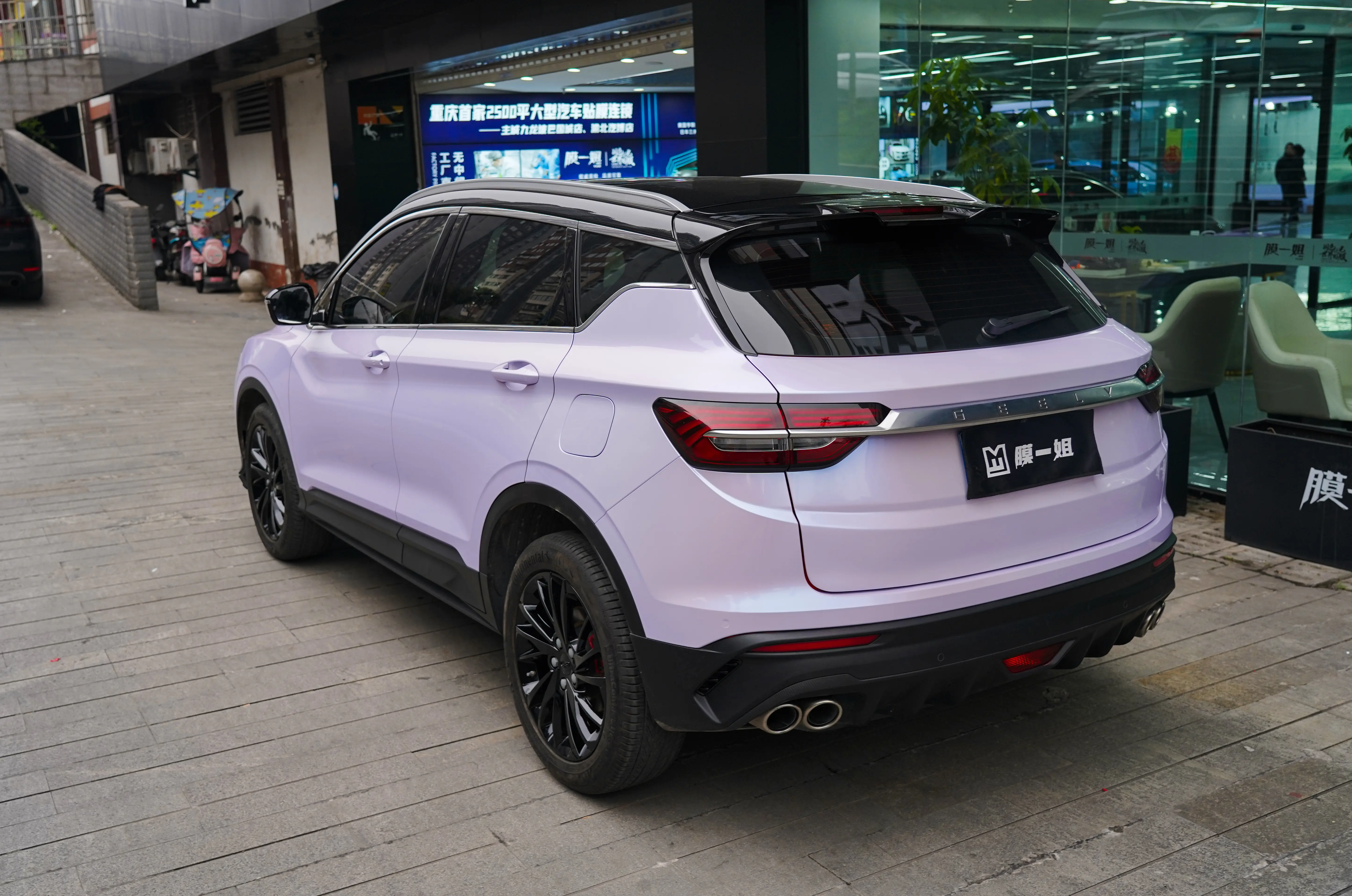 吉利缤越改色银幻紫,银色世界里的紫色幻梦