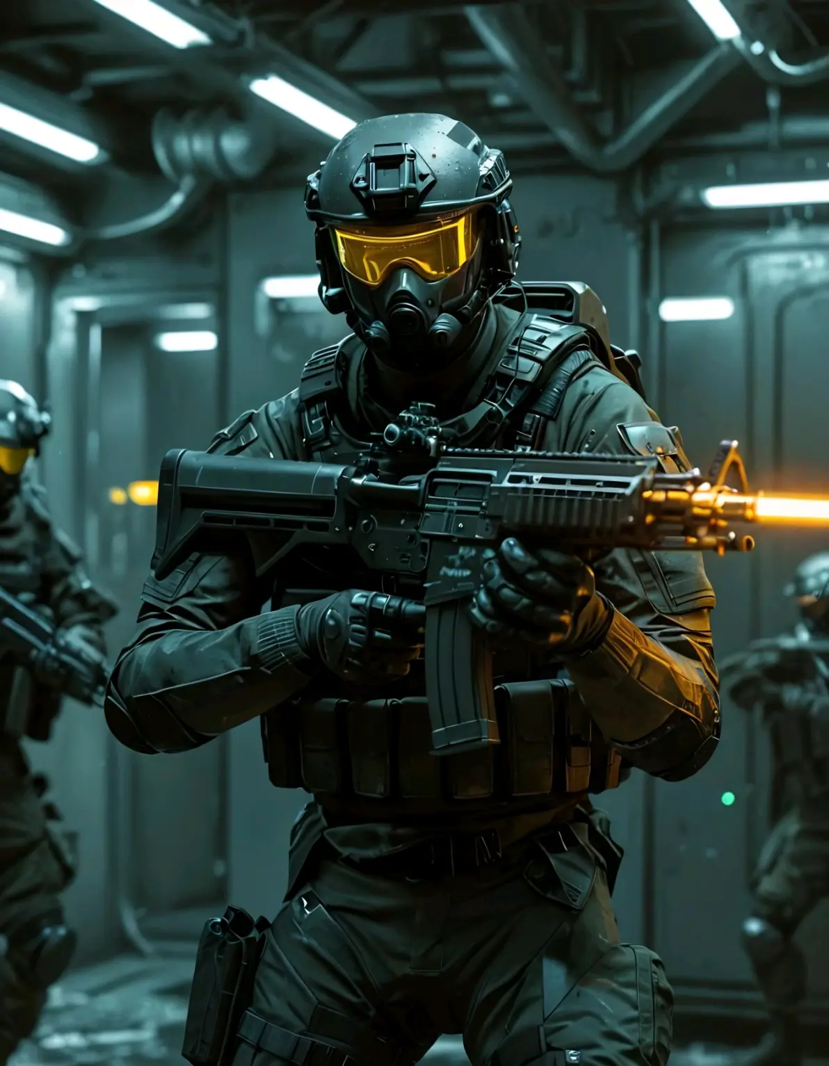 ai绘画ai画的科幻风格的士兵2024年7月18日