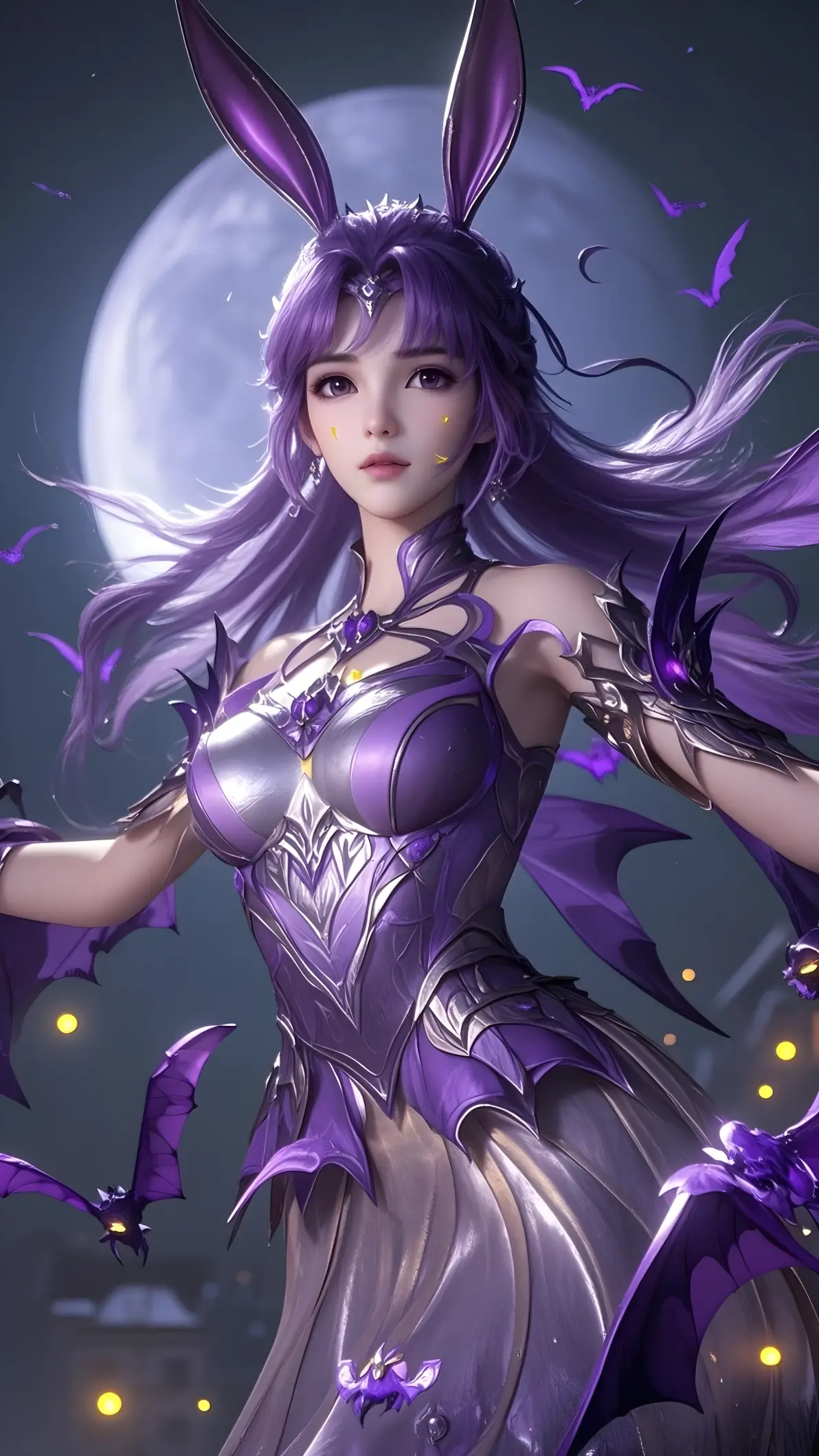 《斗罗大陆》小舞仙气高清手机壁纸:你是第一个为我梳头的男人!