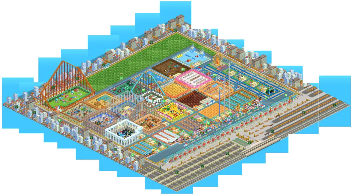 开罗游戏《游乐园梦物语》布局