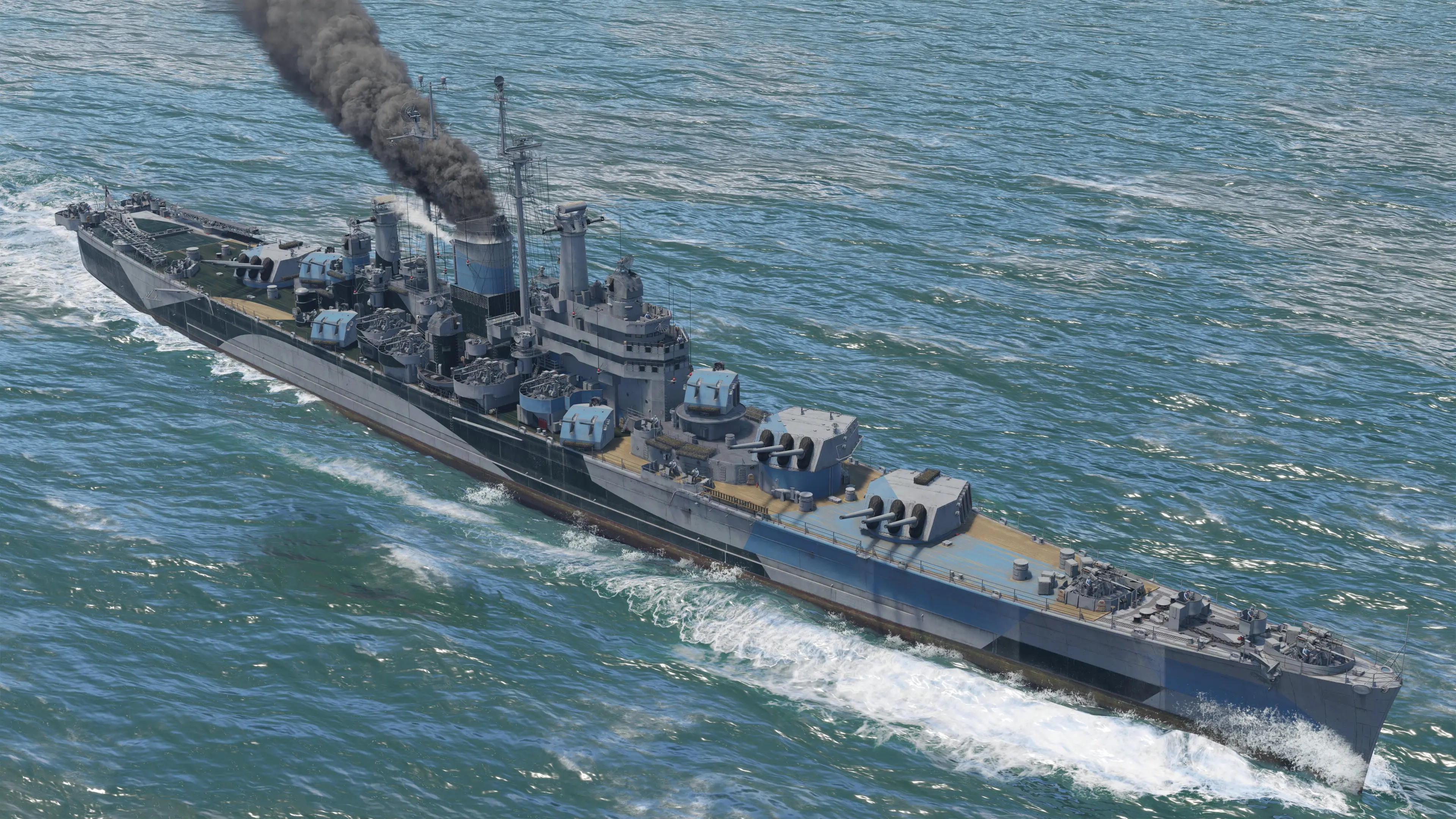 位置:美国远洋海军科技树 → 高级舰艇栏位舰艇简介得梅因号重巡洋舰