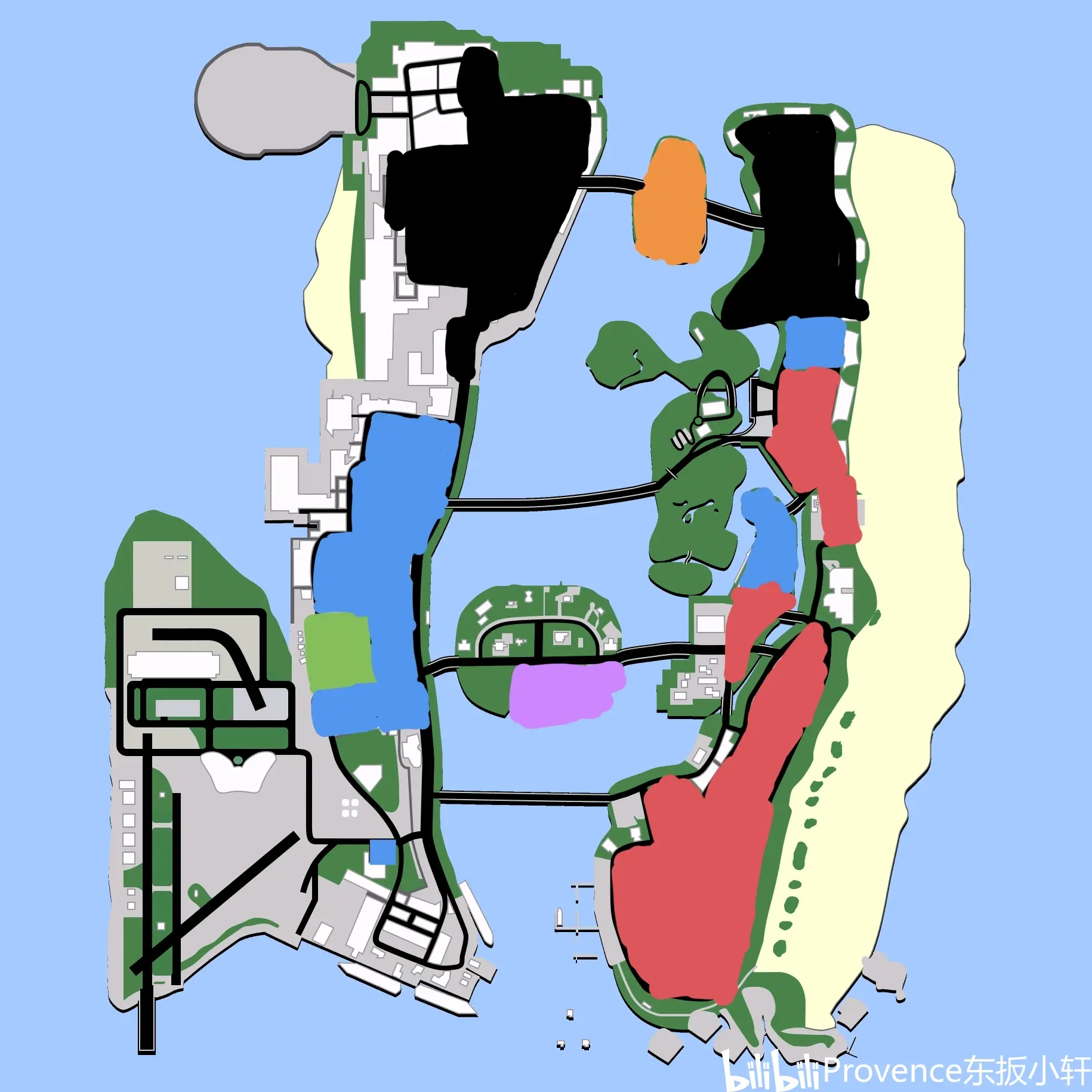 1984年——1986年罪城主要帮派地盘介绍