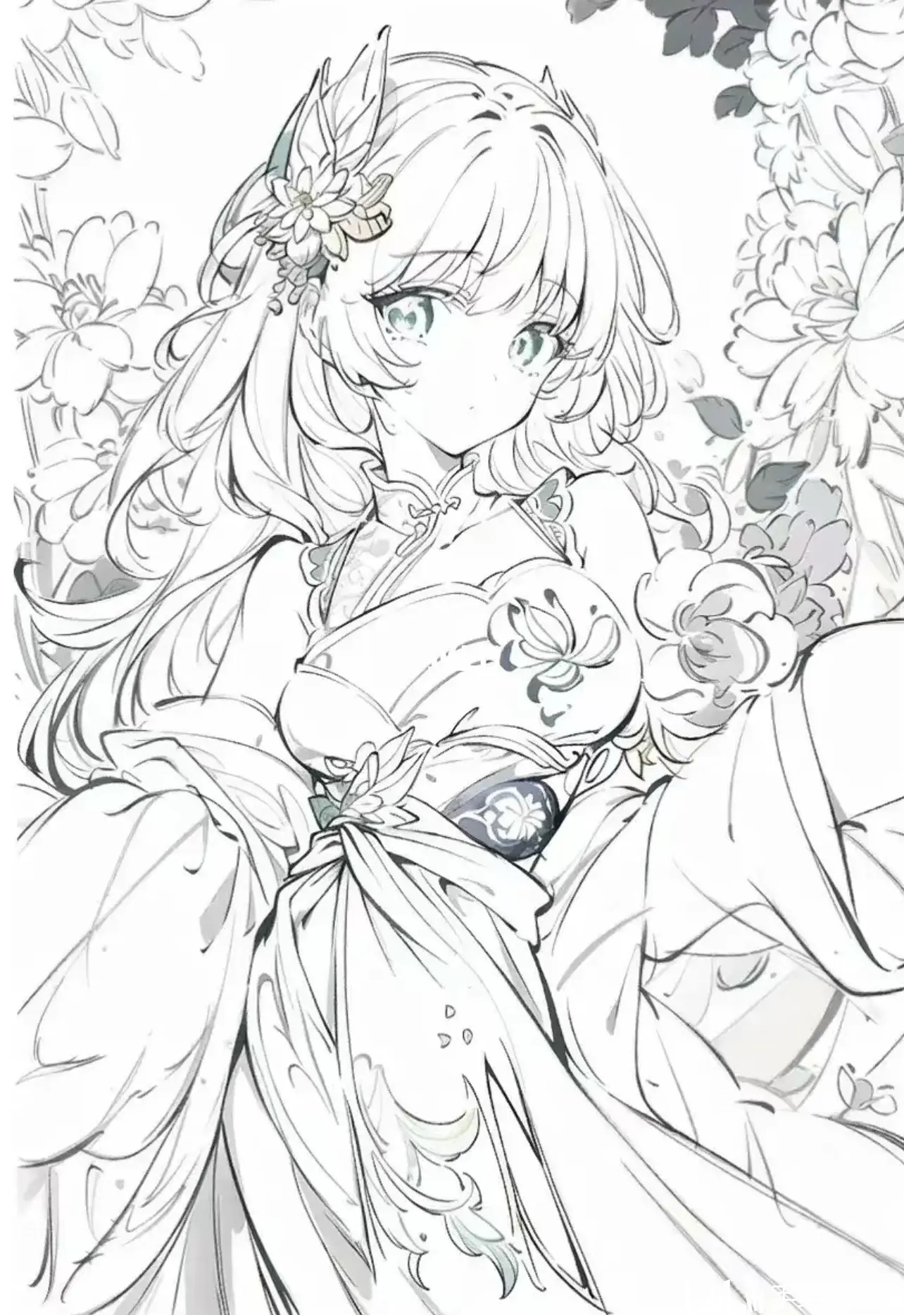 【线稿素材】板绘线稿素材大合集,初学者临摹必备素材!