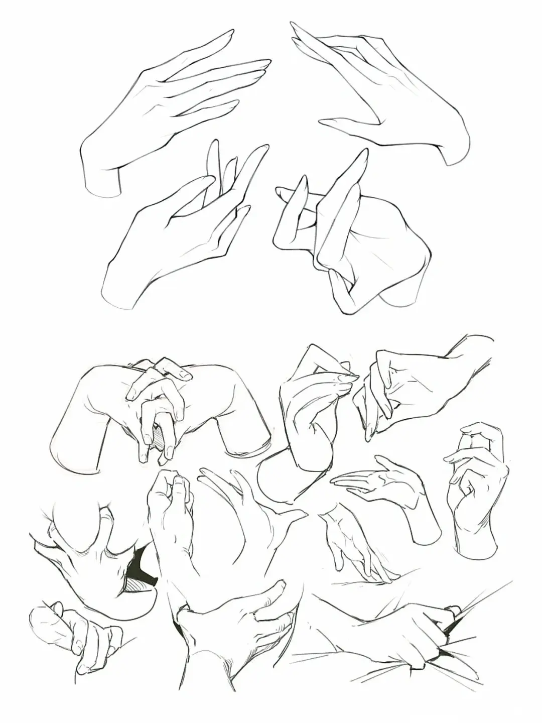 上千张手部绘画素材分享给你们