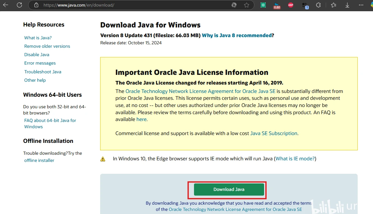 Java pcl 