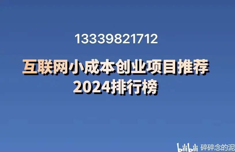 个人创业项目推荐2024排行榜(2021个人创业项目排行榜前十名)
