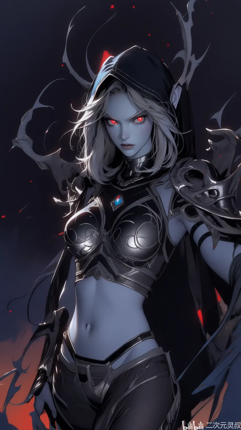 臣服于我回归的黑暗女王希尔瓦娜斯风行者