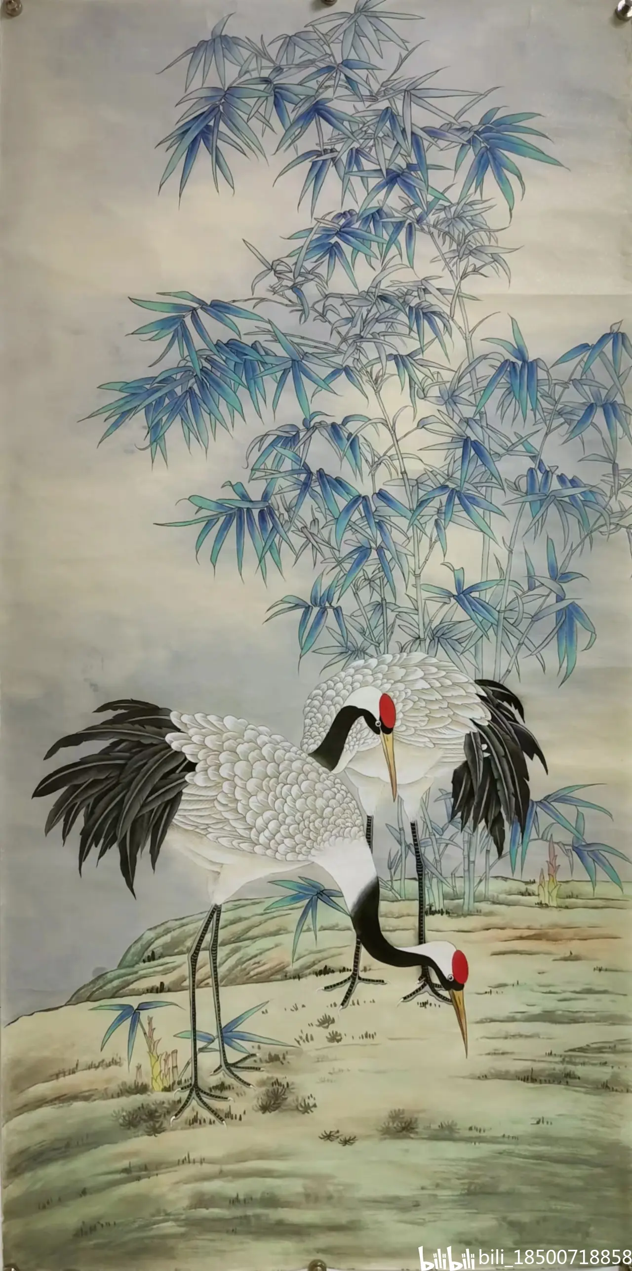 实力派工笔画家胡记领老师作品欣赏 松鹤延年系列作品