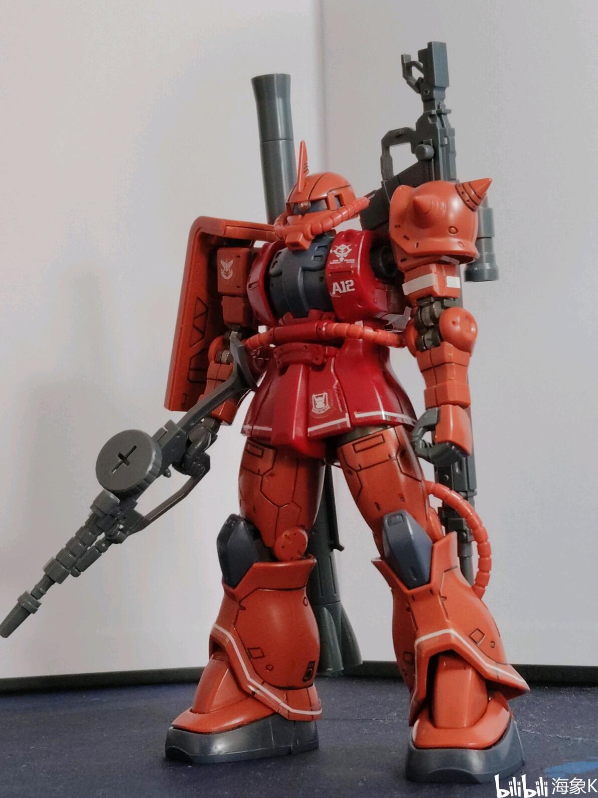 模型记录46——hg gto 夏亚专用红扎古Ⅱ型 - 哔哩哔哩
