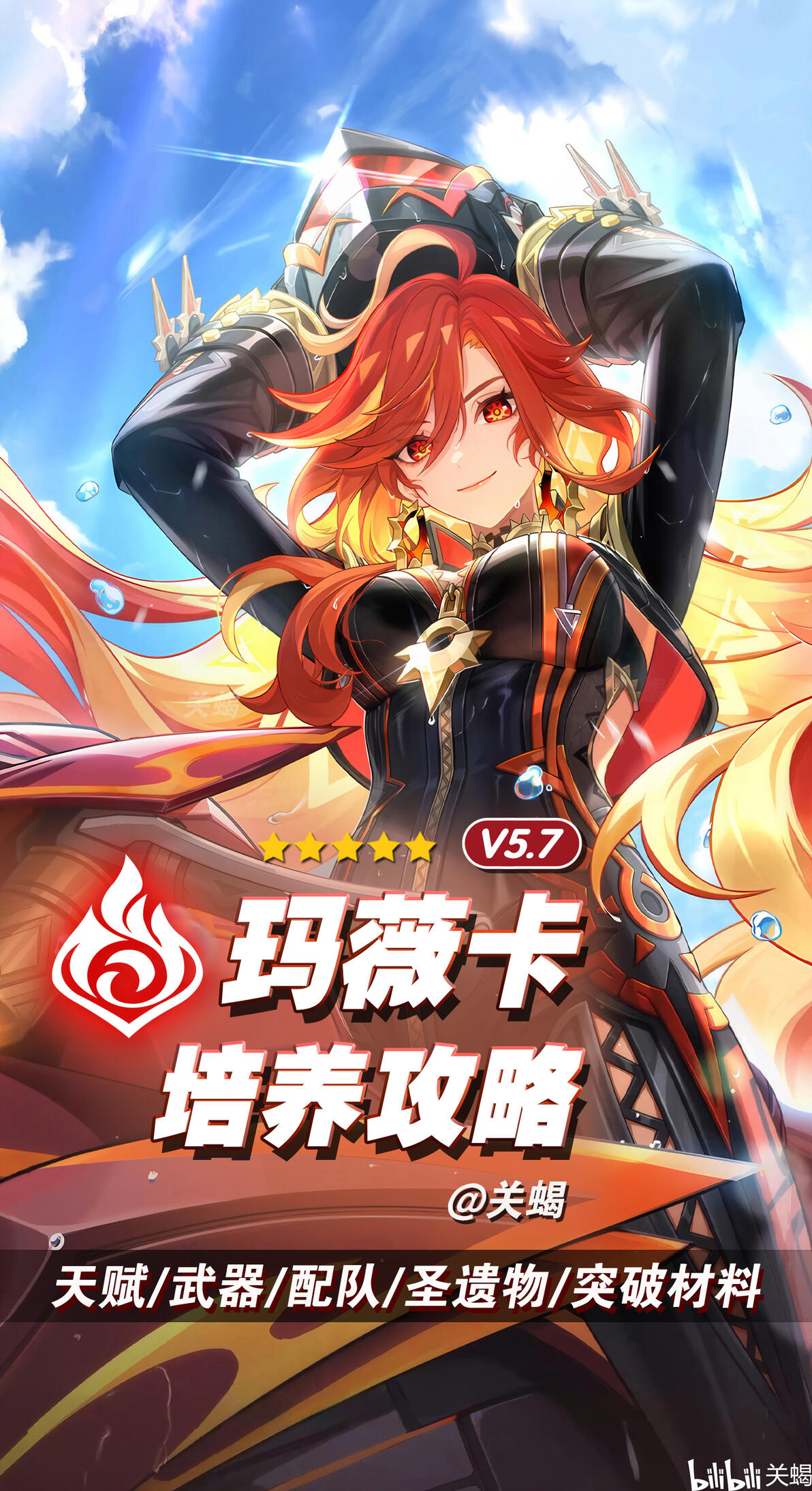 【原神】火神玛薇卡培养攻略 | 配装配队 | 突破材料 - 哔哩哔哩