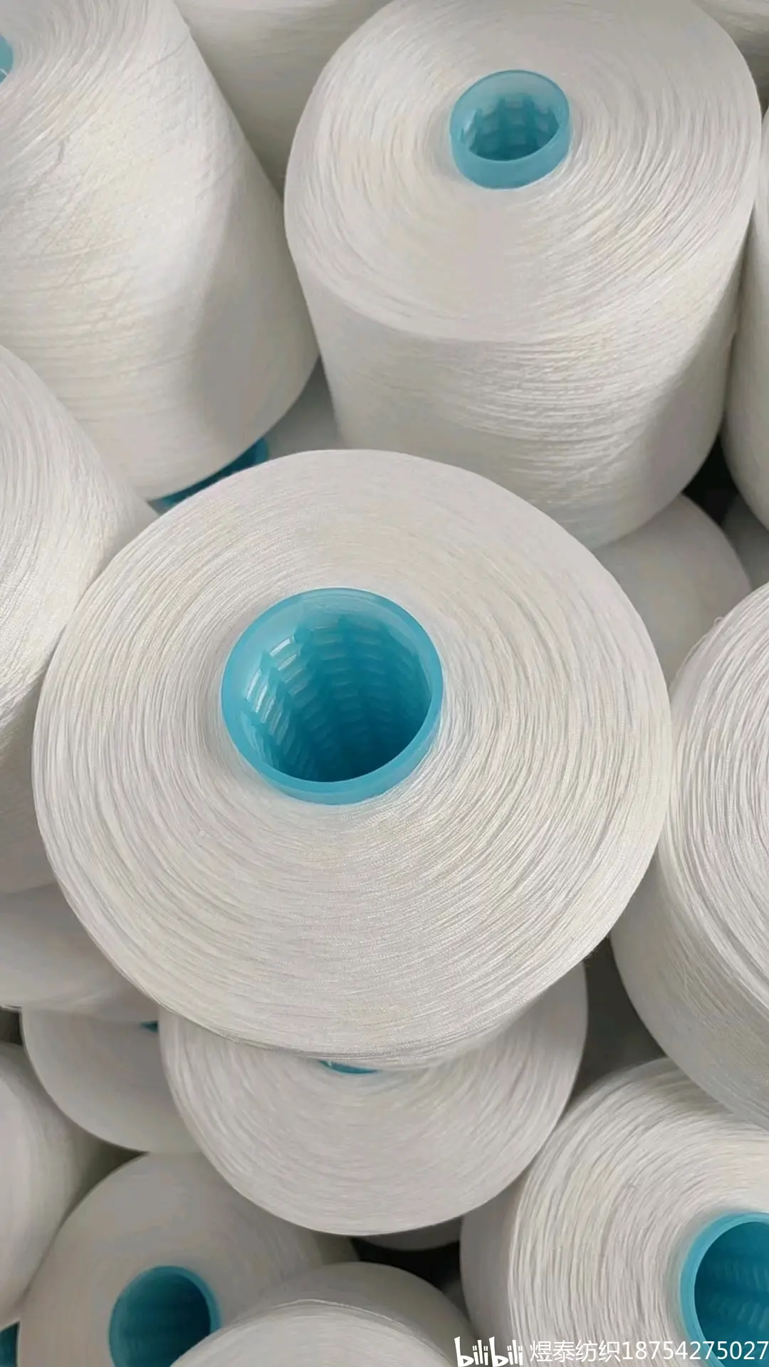 涤纶合股纱 涤纶竹节纱气流纺涤纶纱青岛煜泰纺织